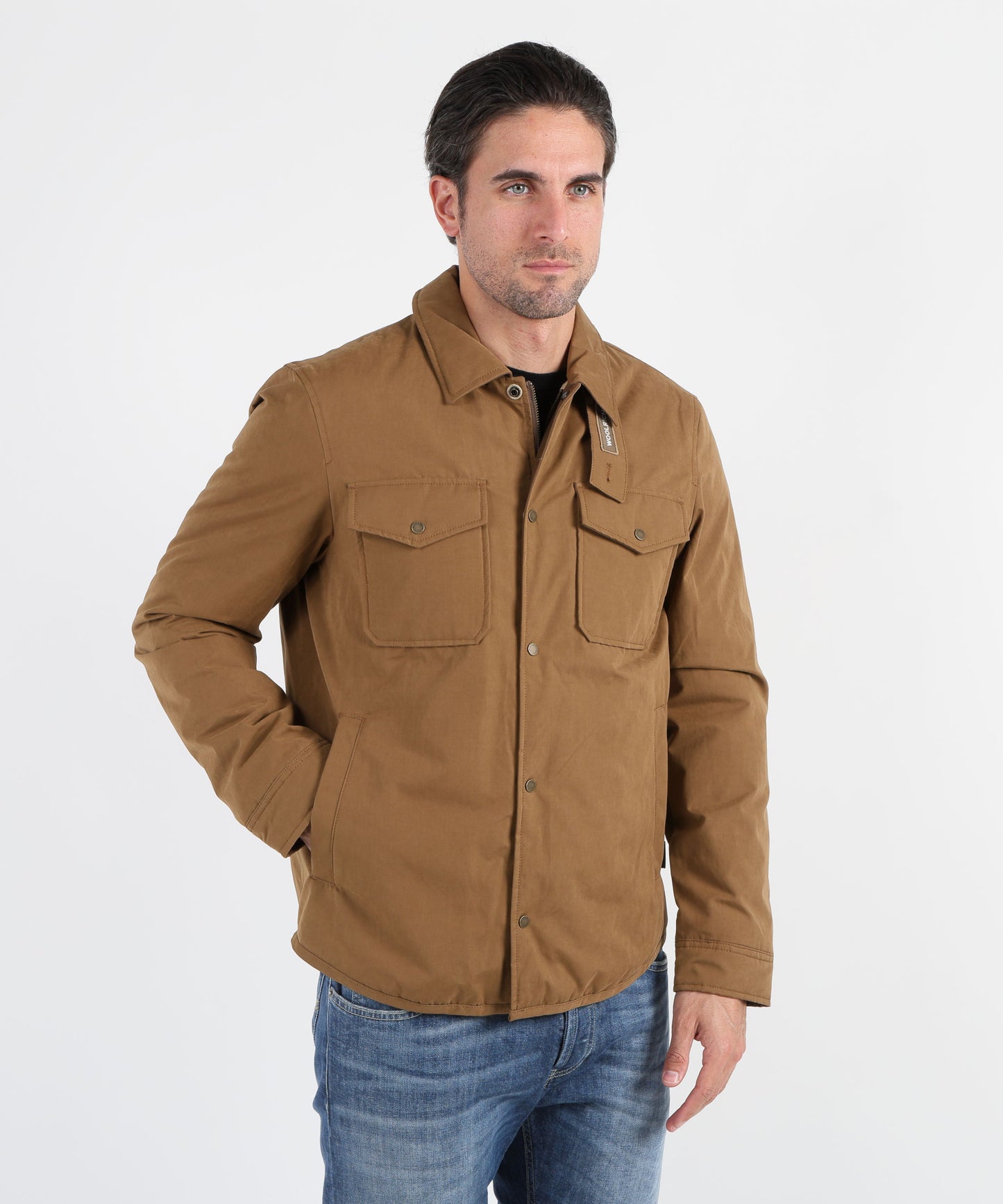 WOOLRICH Giacca a camicia in Mountain Cloth