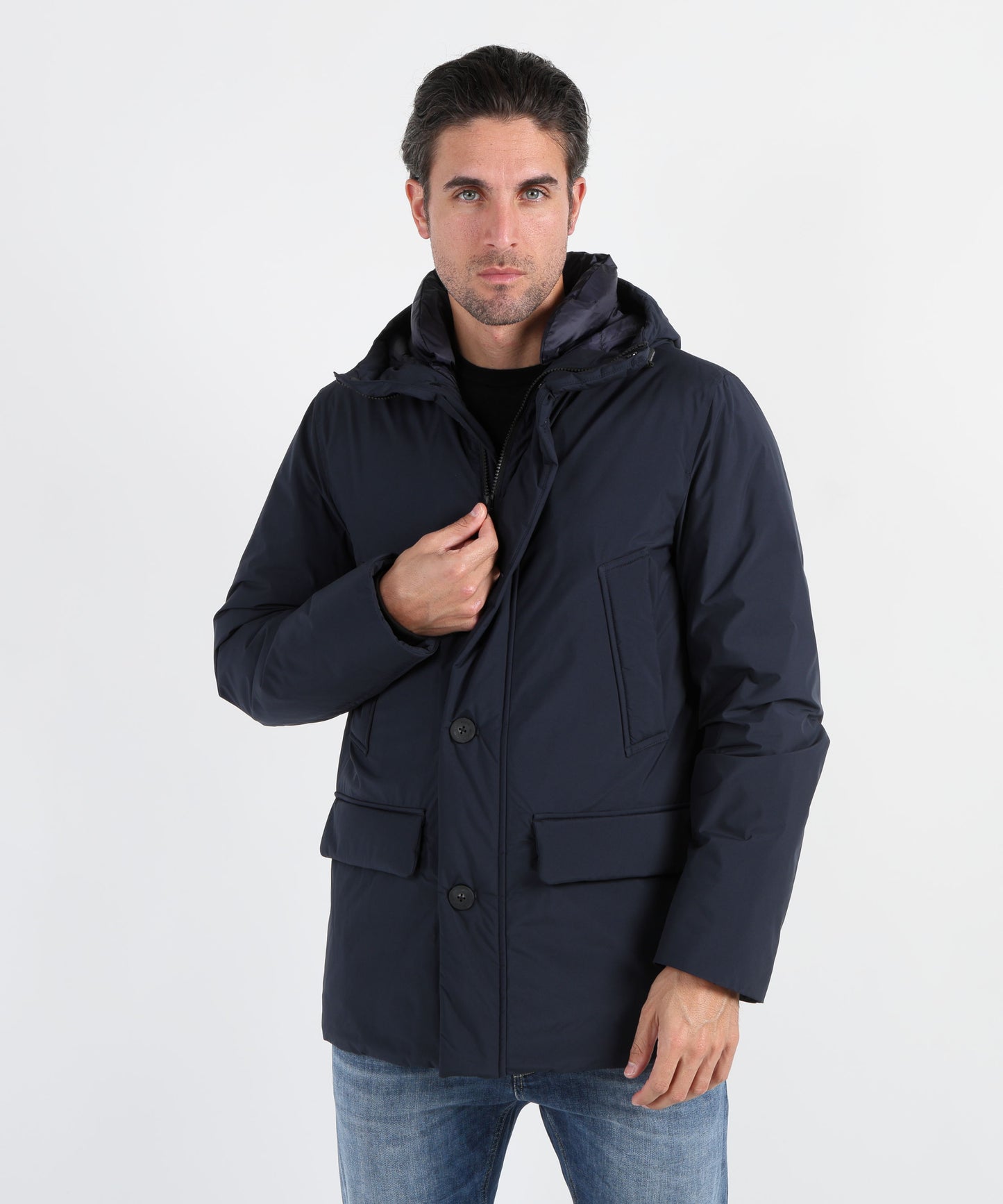 WOOLRICH Arctic Parka Cloud con cappuccio