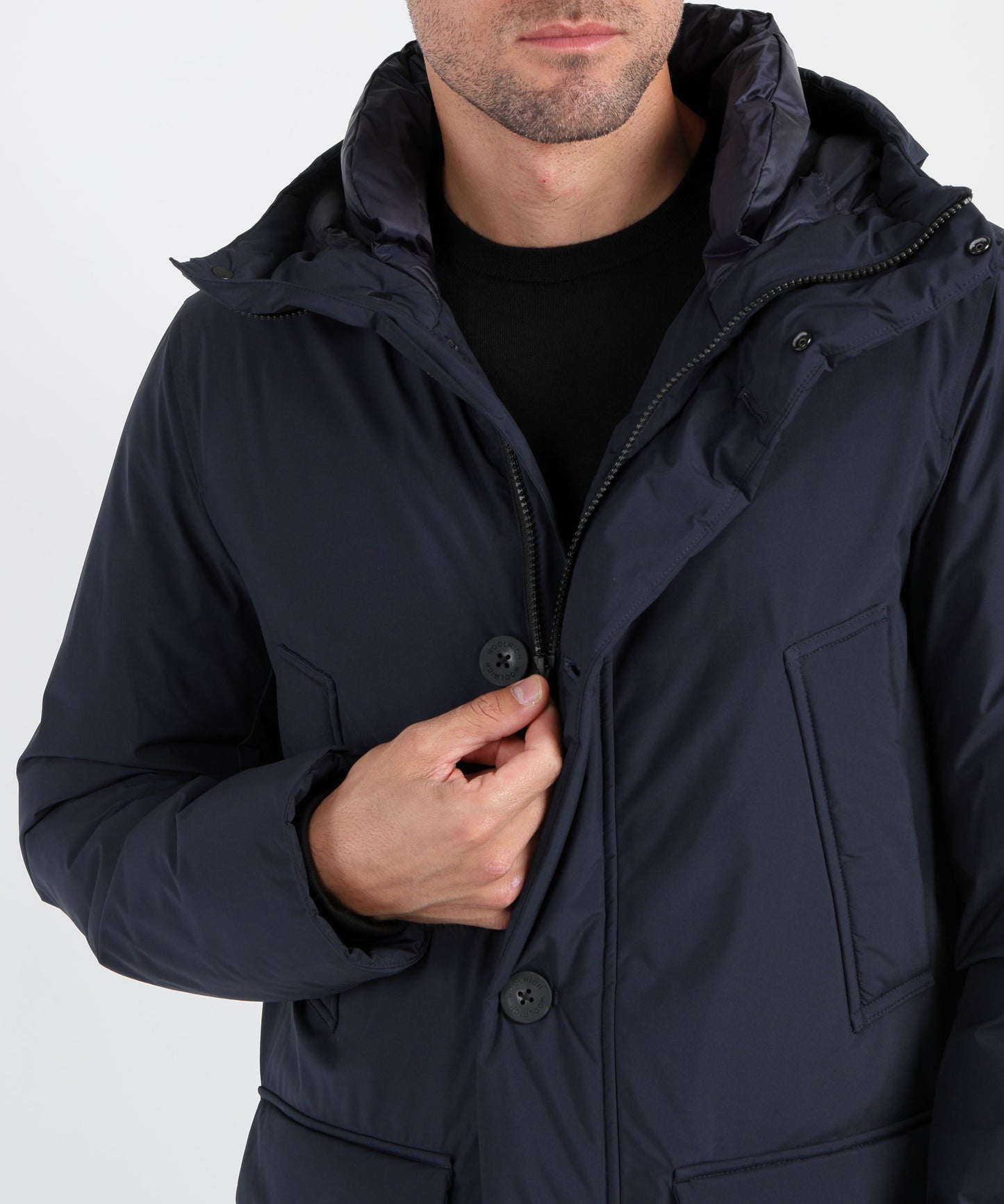 WOOLRICH Arctic Parka Cloud con cappuccio
