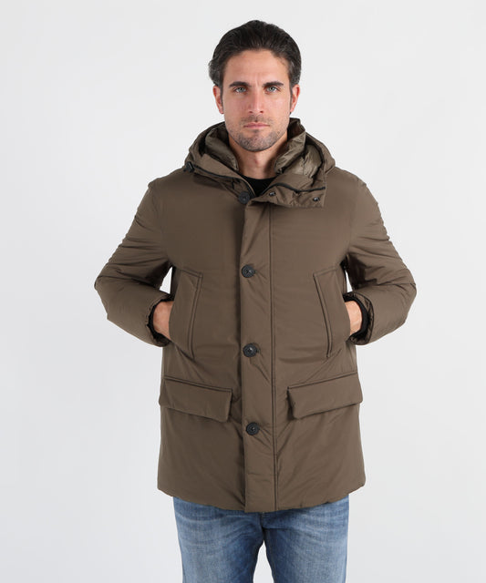 WOOLRICH Arctic Parka Cloud con cappuccio