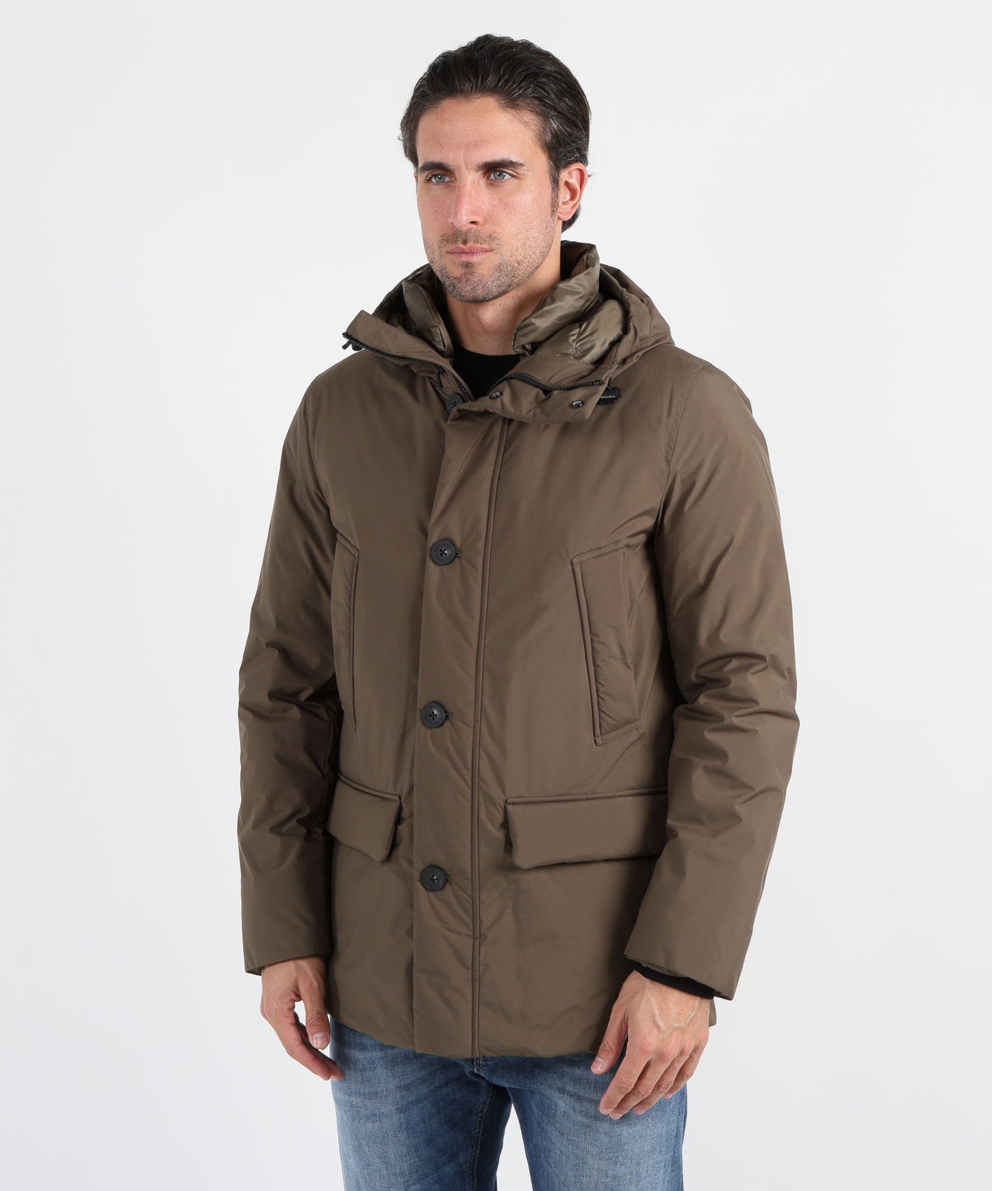 WOOLRICH Arctic Parka Cloud con cappuccio