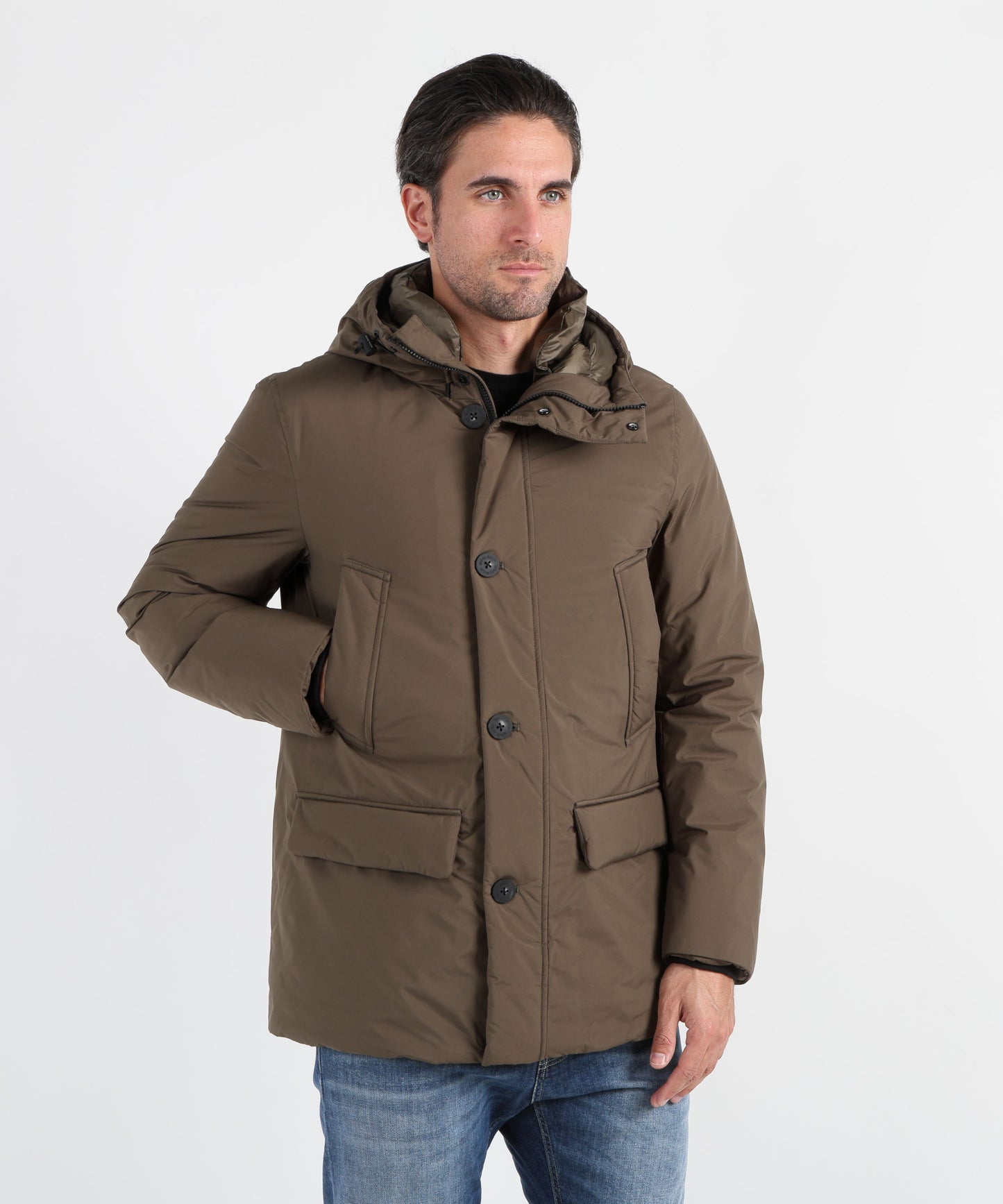 WOOLRICH Arctic Parka Cloud con cappuccio
