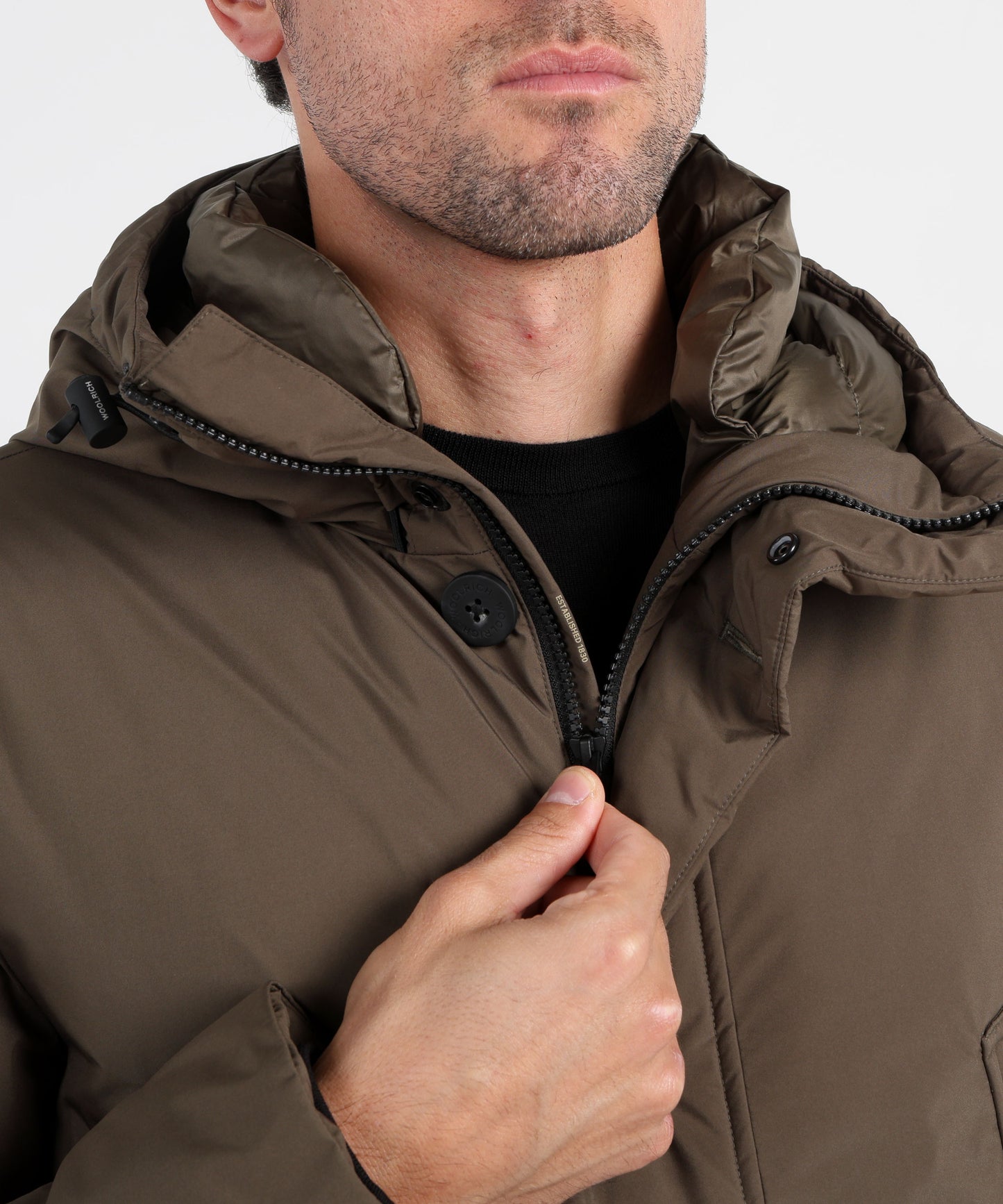 WOOLRICH Arctic Parka Cloud con cappuccio