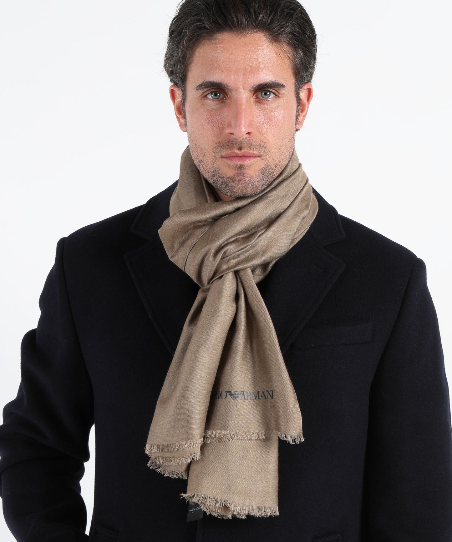 EMPORIO ARMANI Sciarpa stampata in misto viscosa-modal