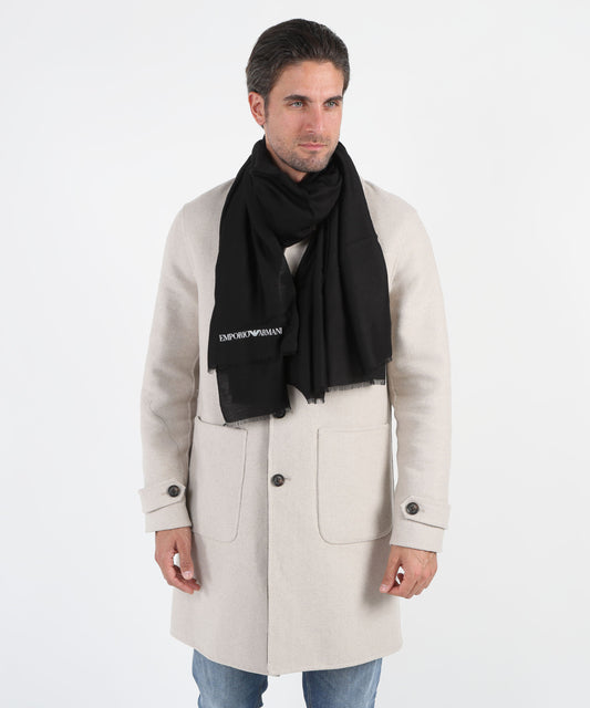 EMPORIO ARMANI Sciarpa stampata in misto viscosa-modal