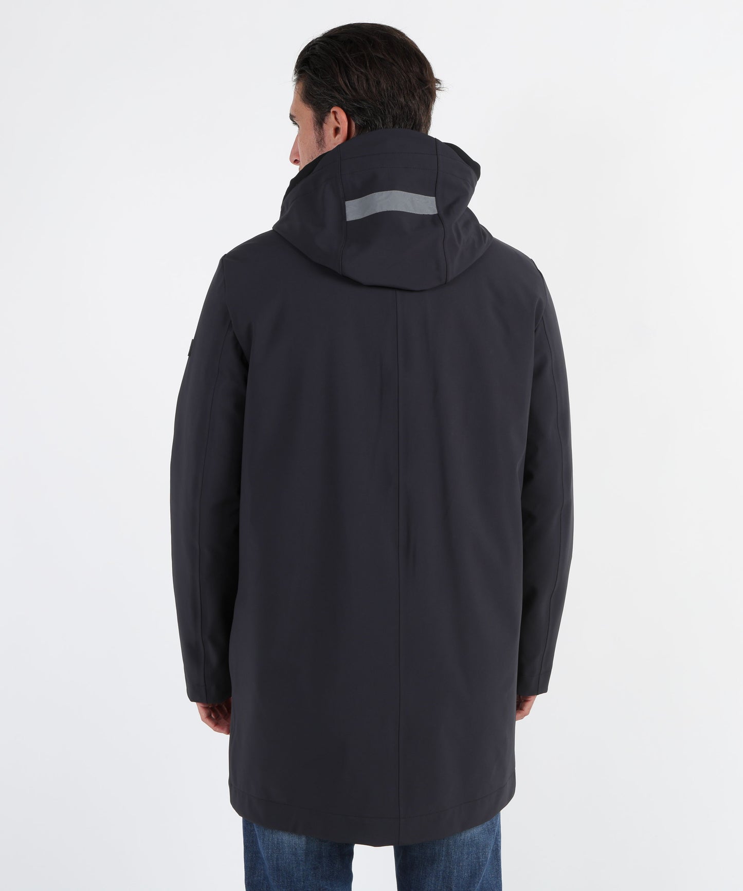 PEUTEREY trench a tre strati albali kp 01 in tessuto tecnico