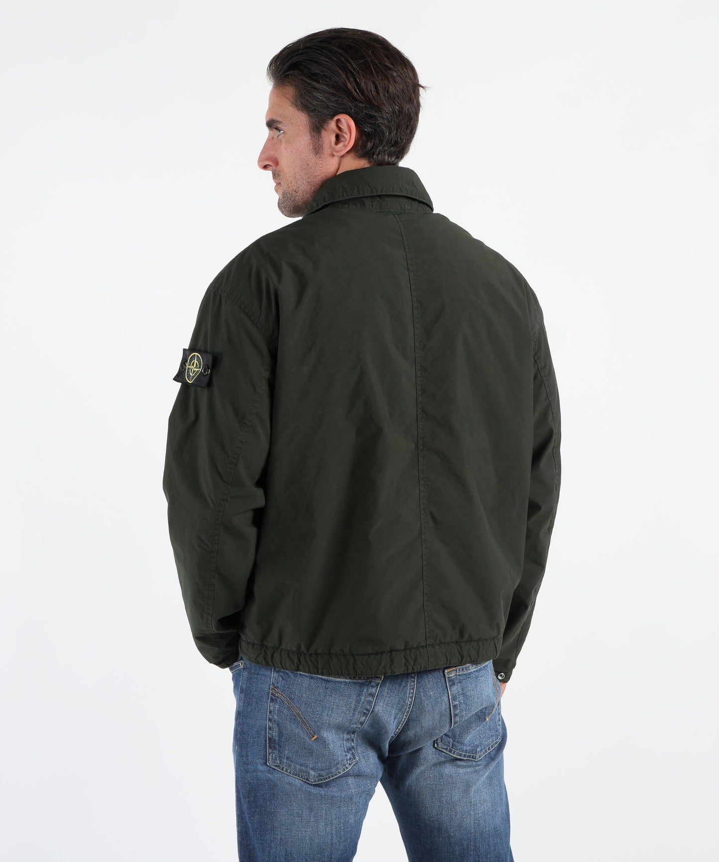 STONE ISLAND Coach jacket con antigoccia e tasche con automatici