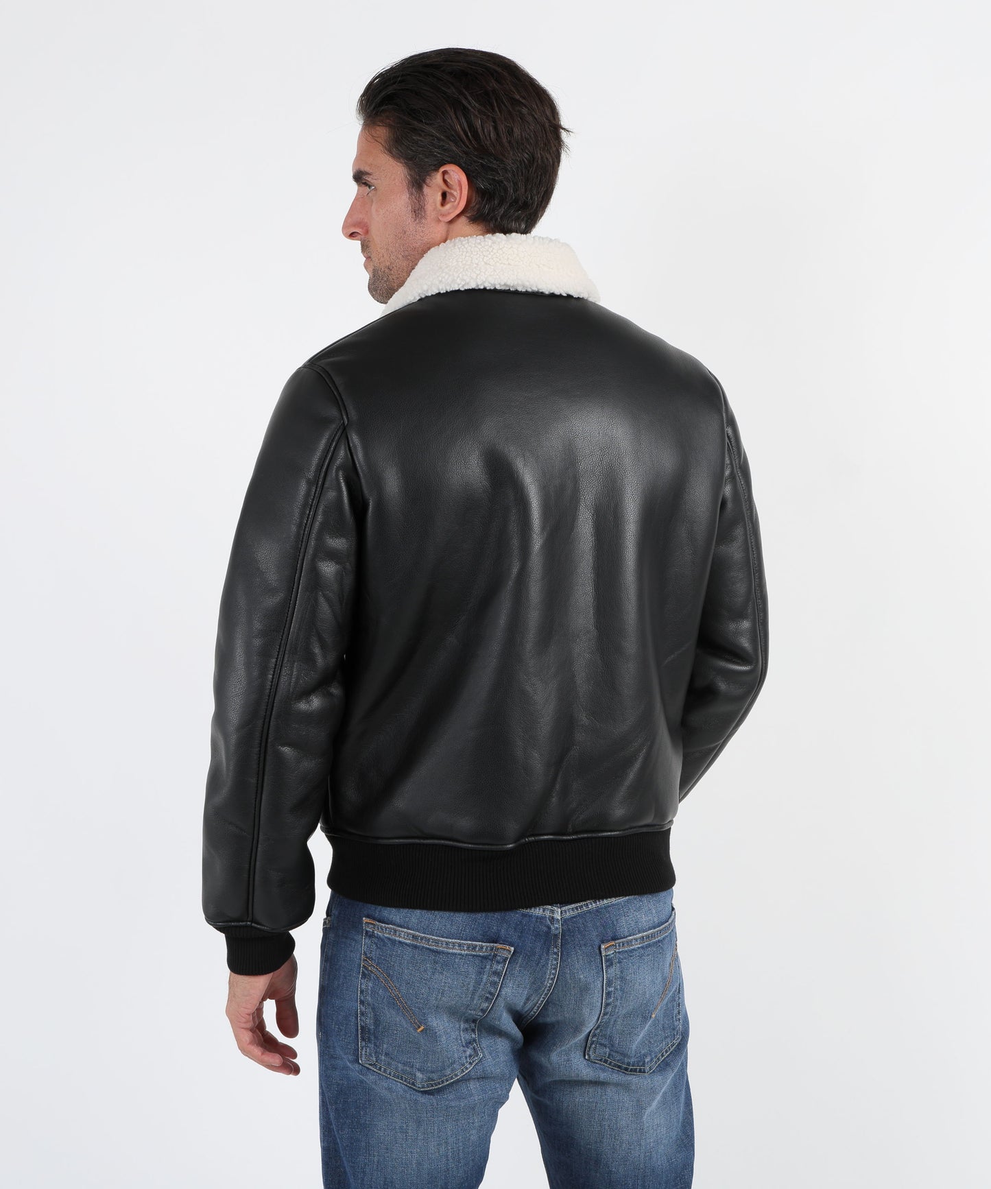 LIUJO Biker jacket in splattered fabric