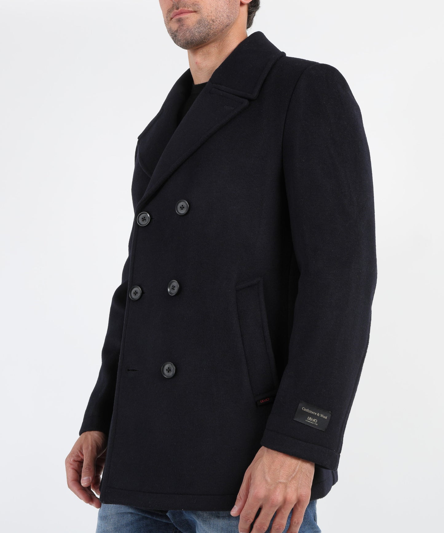 LIUJO wool and cashmere peacoat