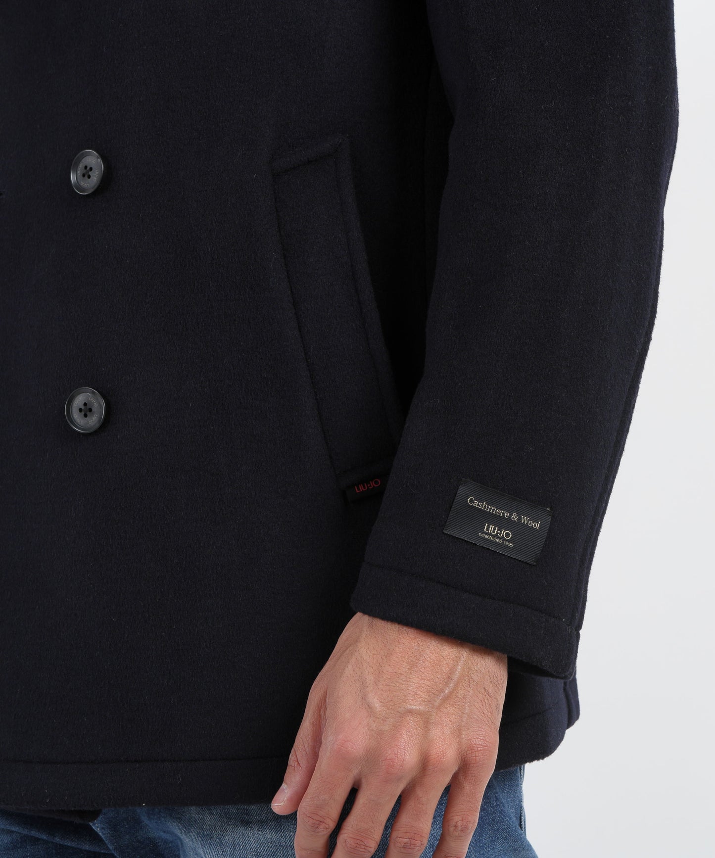 LIUJO wool and cashmere peacoat