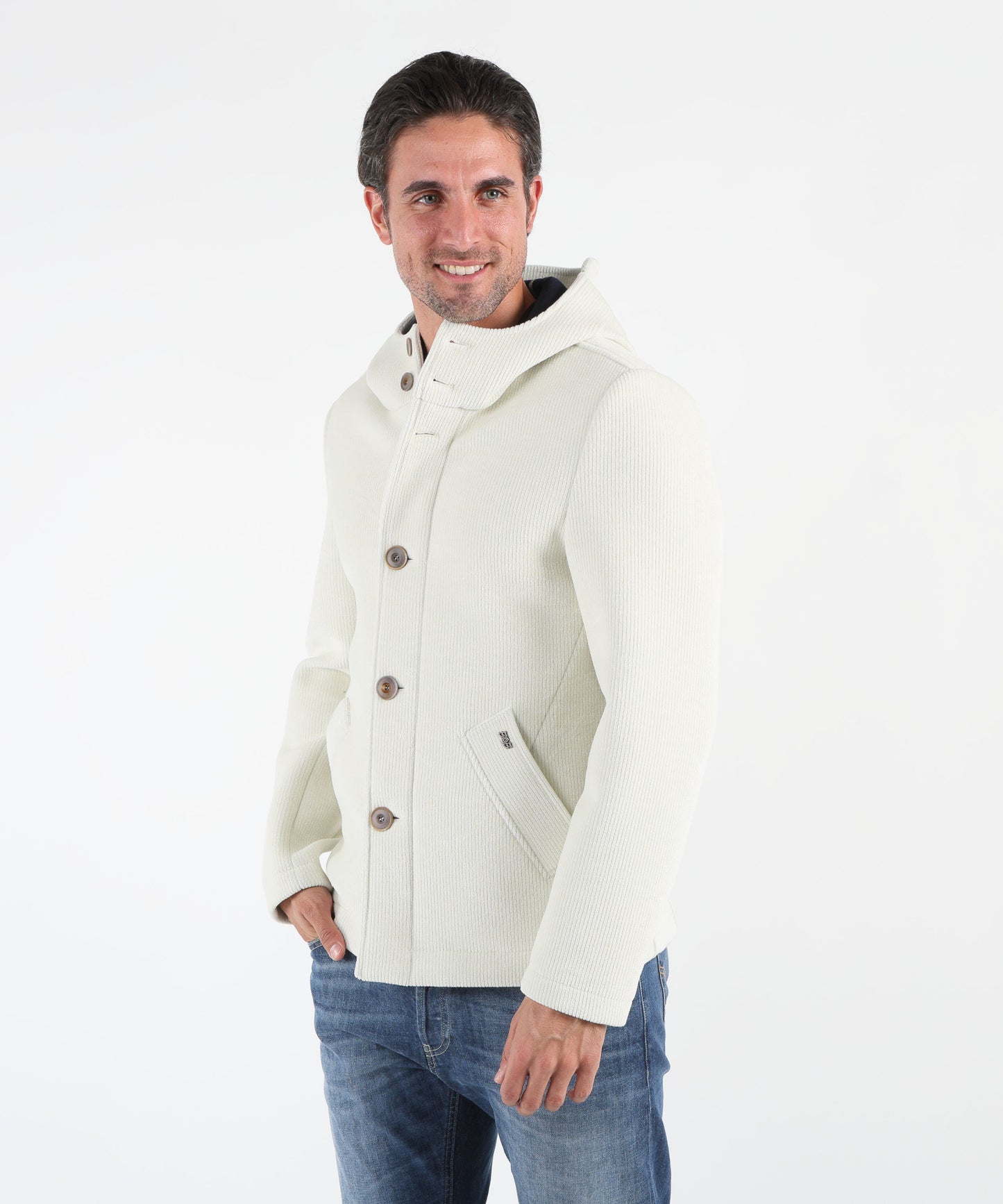 BOB Giubbotto con cappuccio effetto velluto