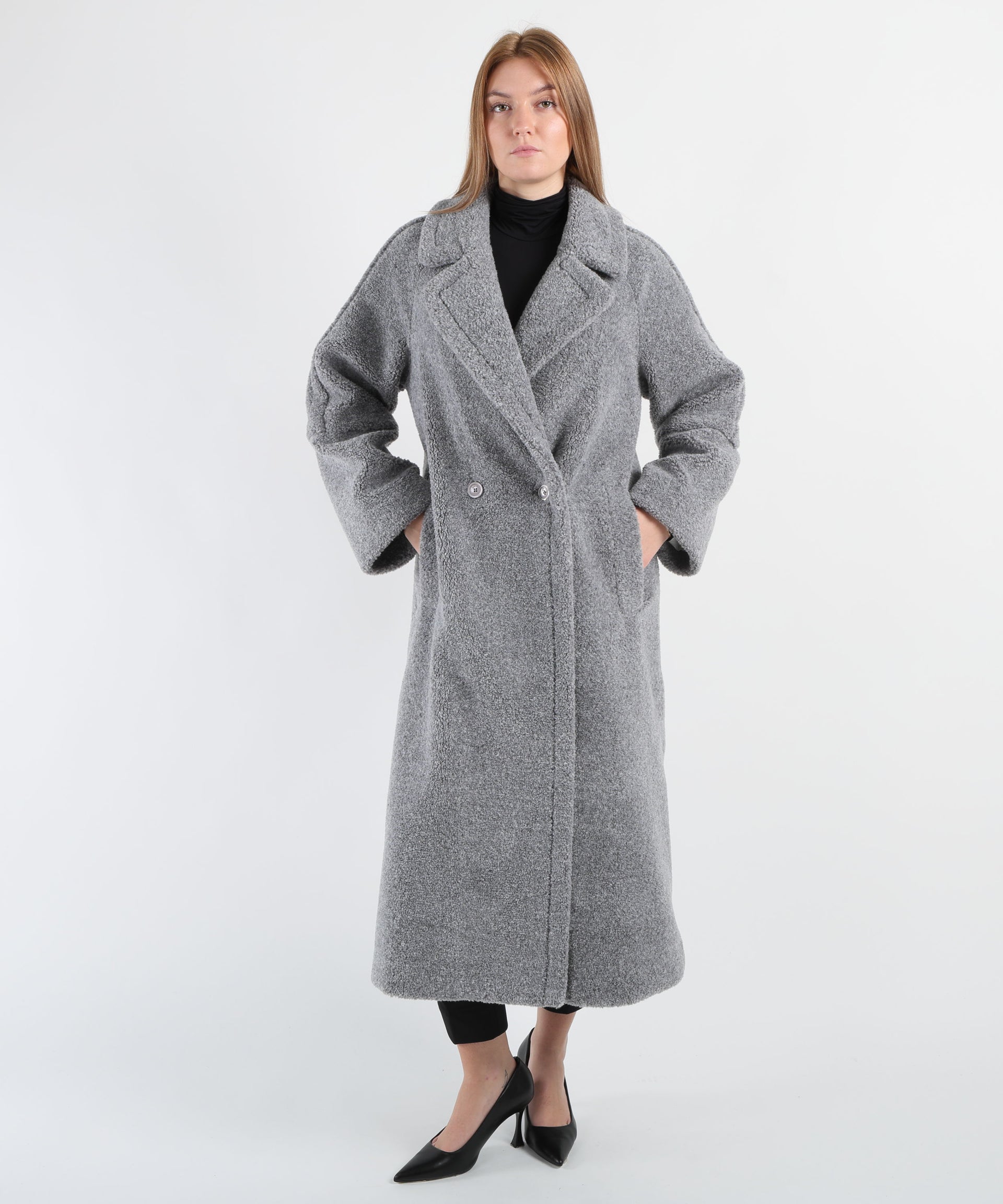HERNO Cappotto in ecopelliccia