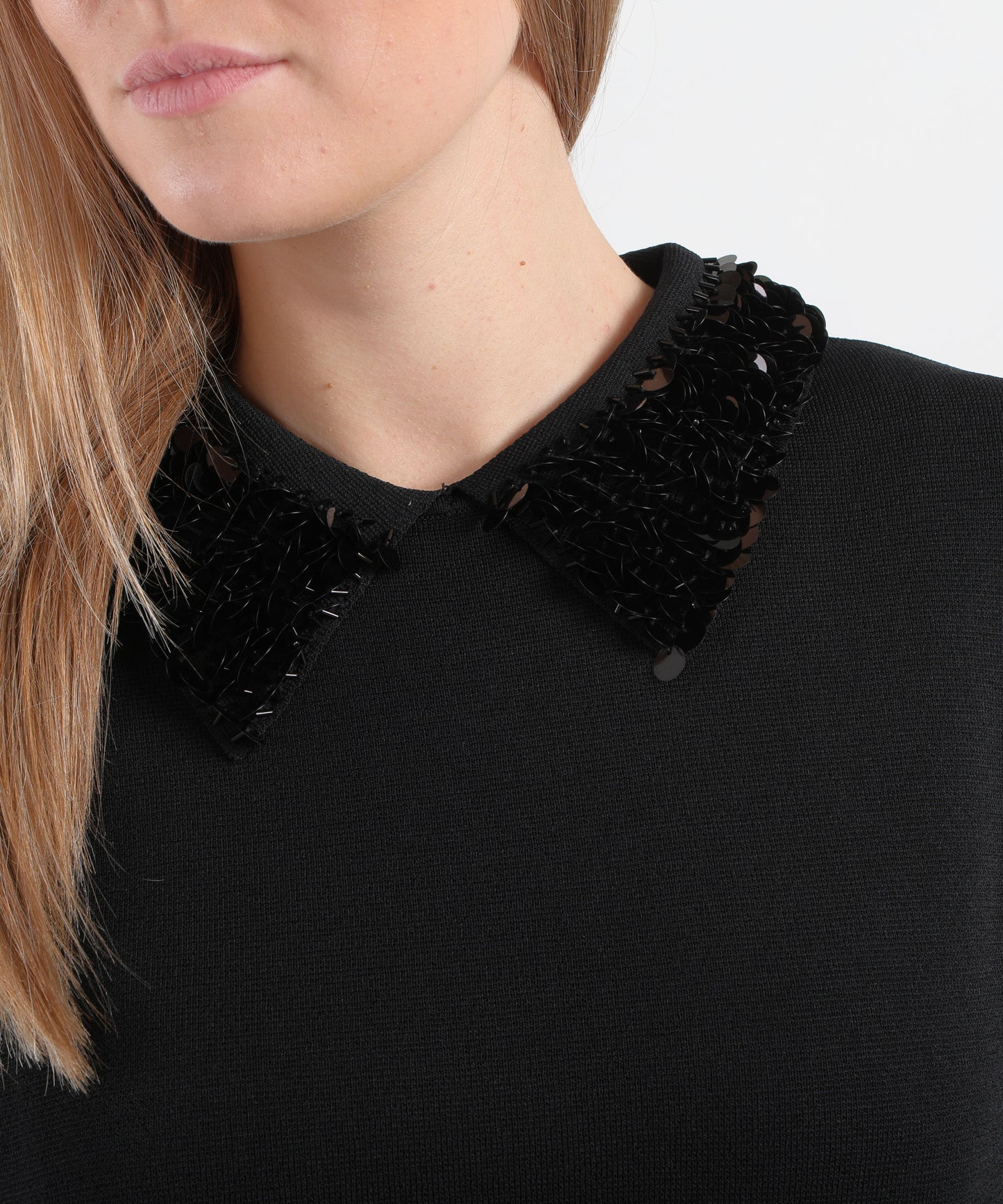 LIUJO BLACK Maglia con paillettes