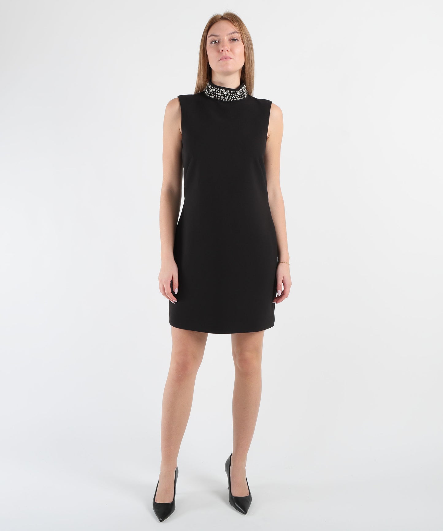 LIUJO BLACK Abito con strass