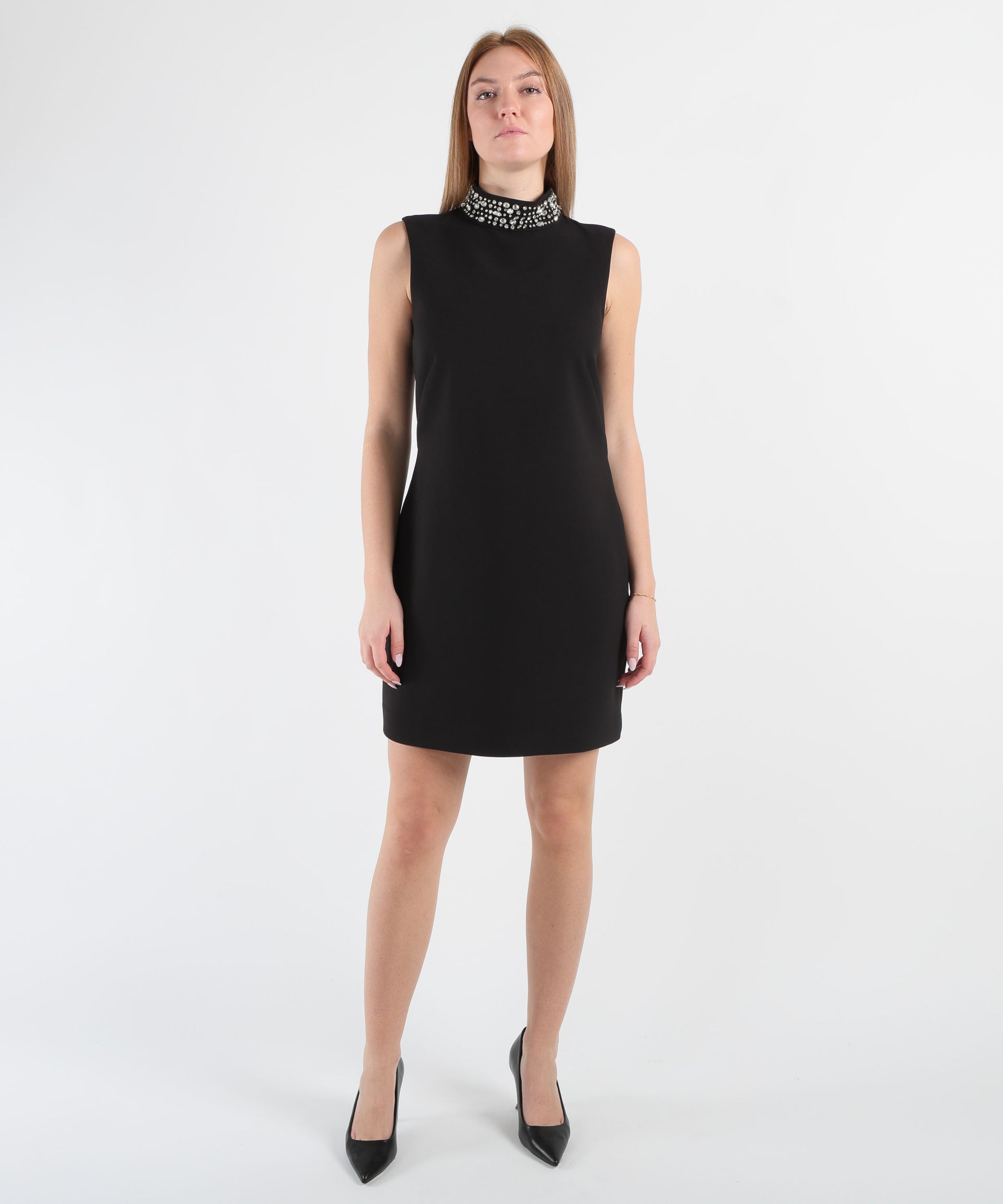 LIUJO BLACK Abito con strass