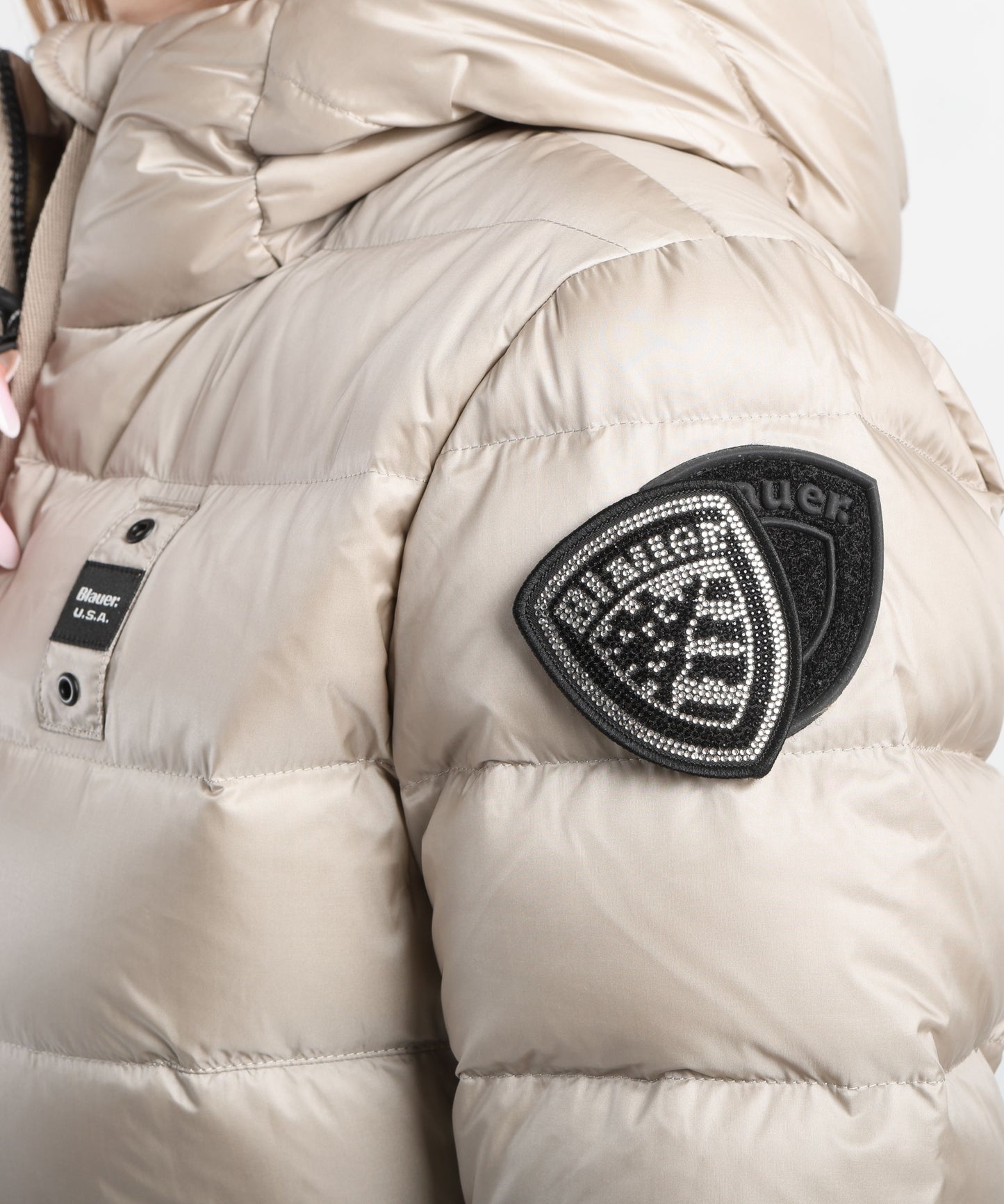 BLAUER Piumino Trapuntato a Righe Orizzontali