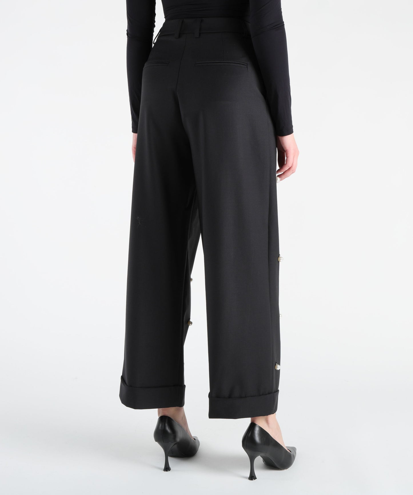 MEIMEI Pantalone Con Applicazioni Perle