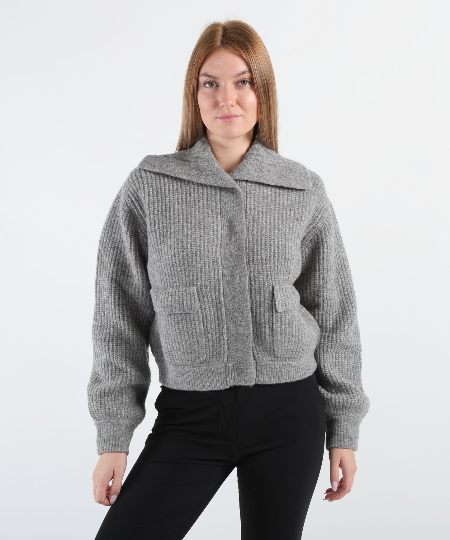 LIUJO BLACK Cardigan in misto lana