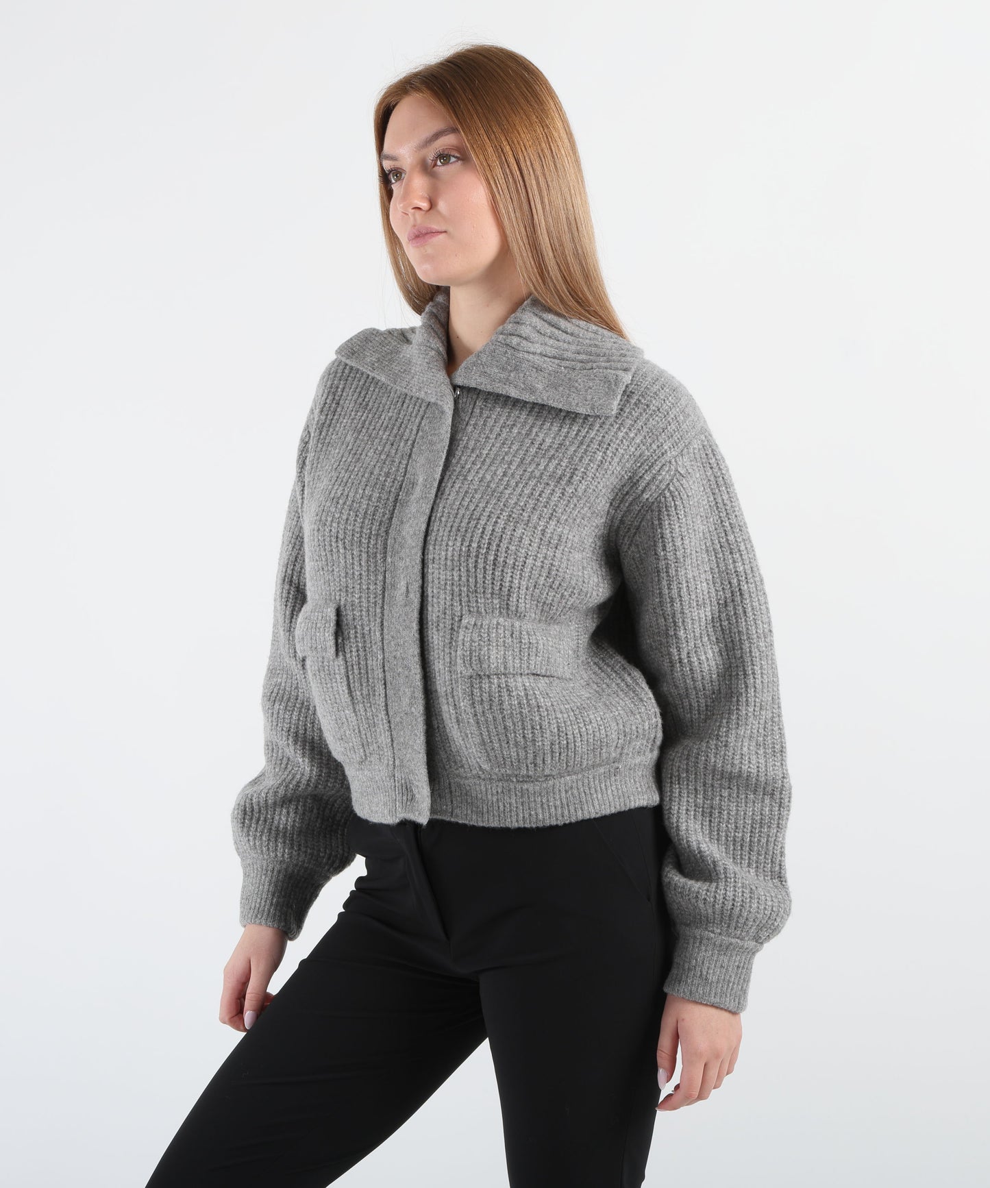 LIUJO BLACK Cardigan in misto lana