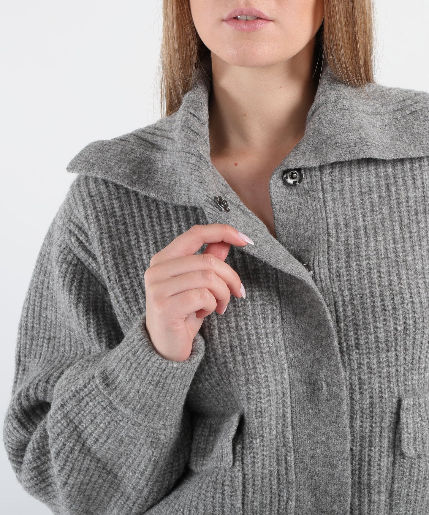 LIUJO BLACK Cardigan in misto lana