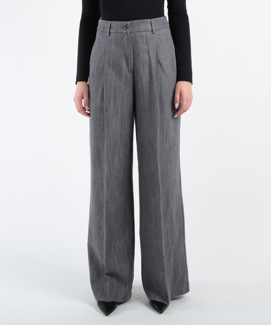 LIUJO denim Flared jeans grigio