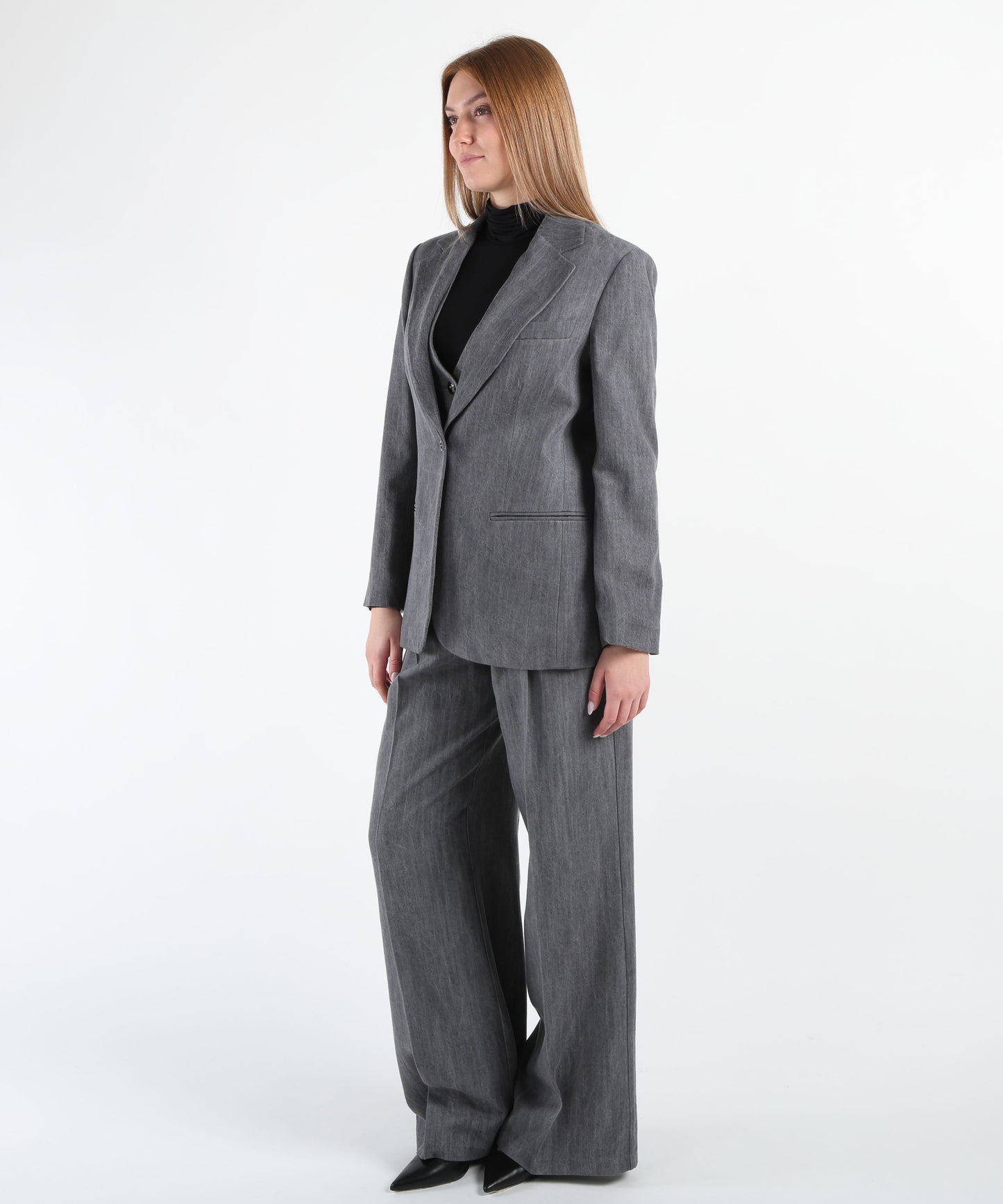 LIUJO denim Flared jeans grigio