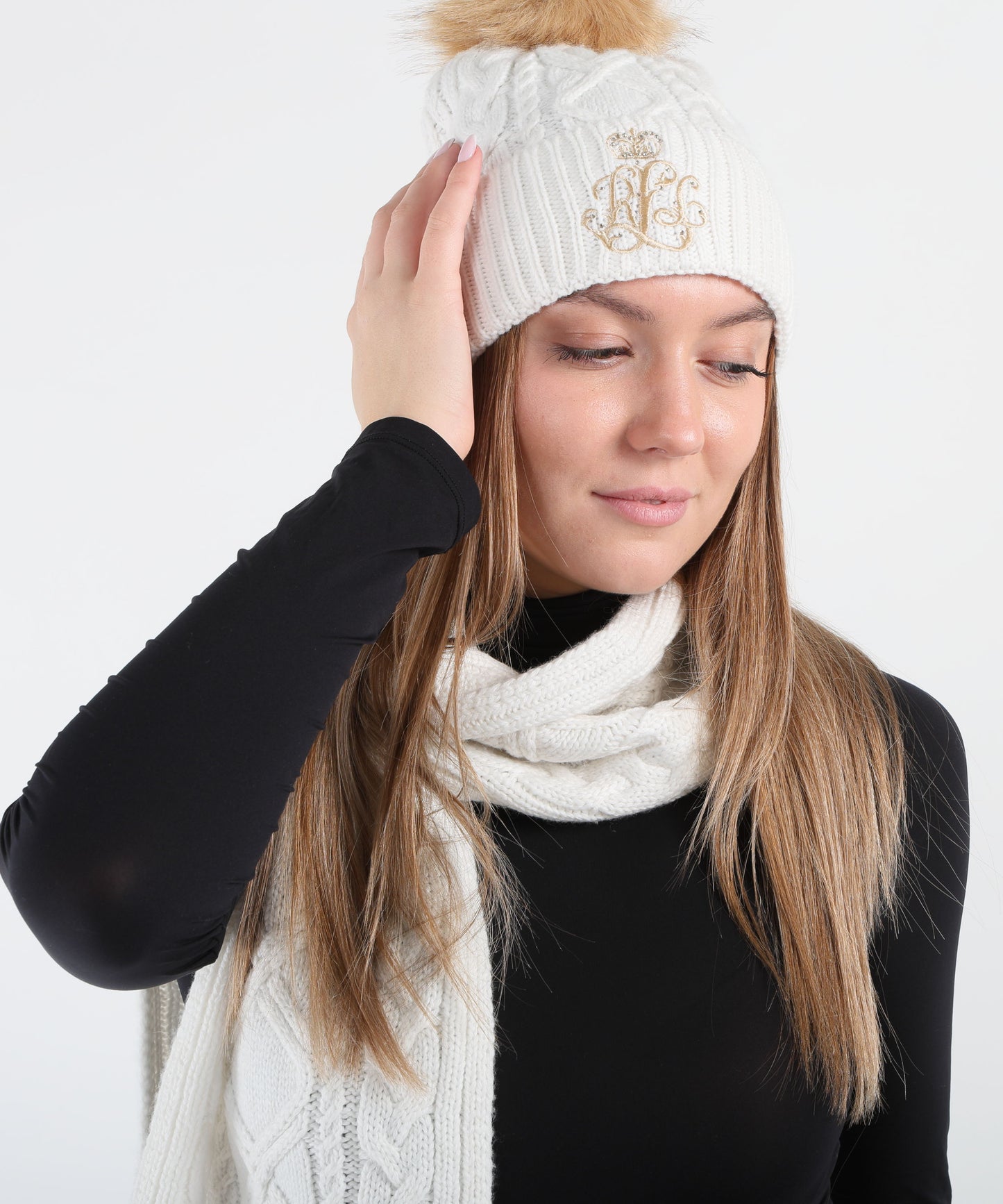 LAUREN RALPH LAUREN Cappello con pompon