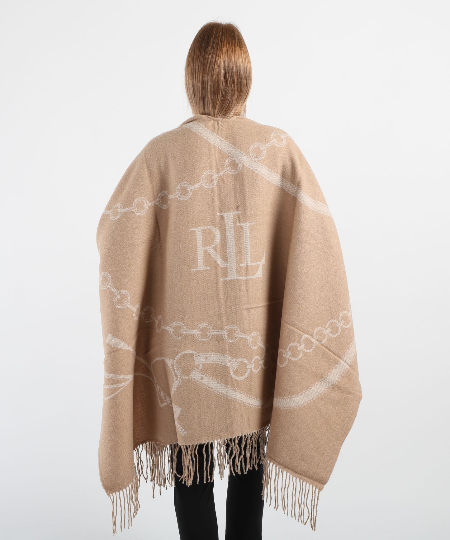 LAUREN RALPH LAUREN Mantella con frange