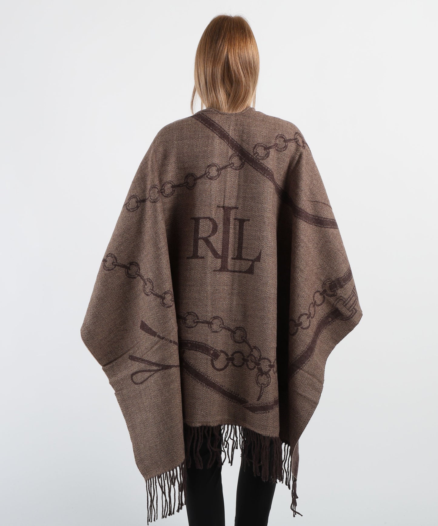 LAUREN RALPH LAUREN Mantella con frange