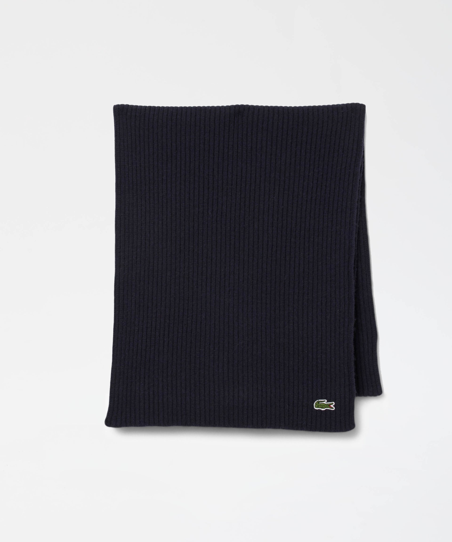 LACOSTE Sciarpa in lana a costine