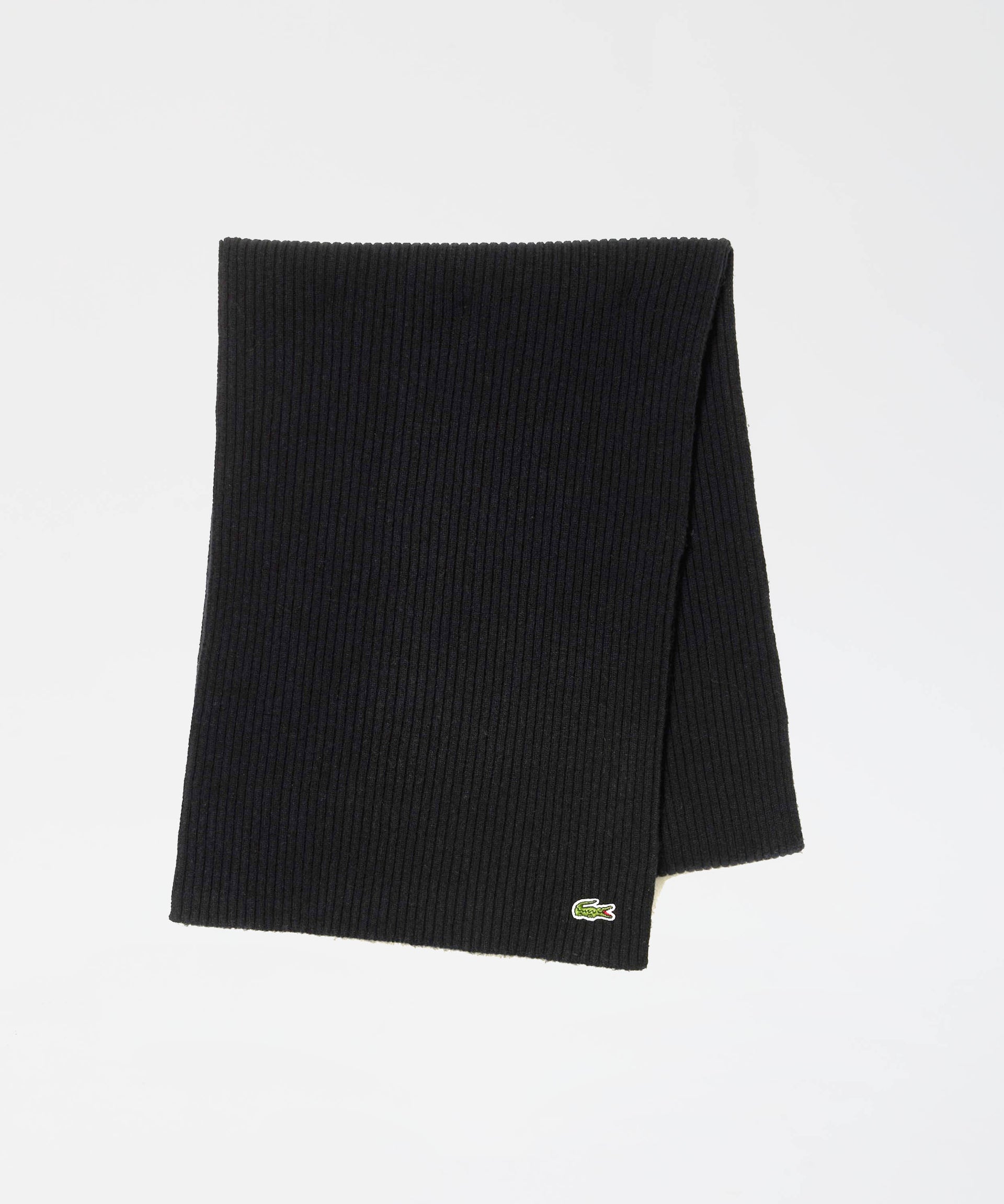 LACOSTE Sciarpa in lana a costine