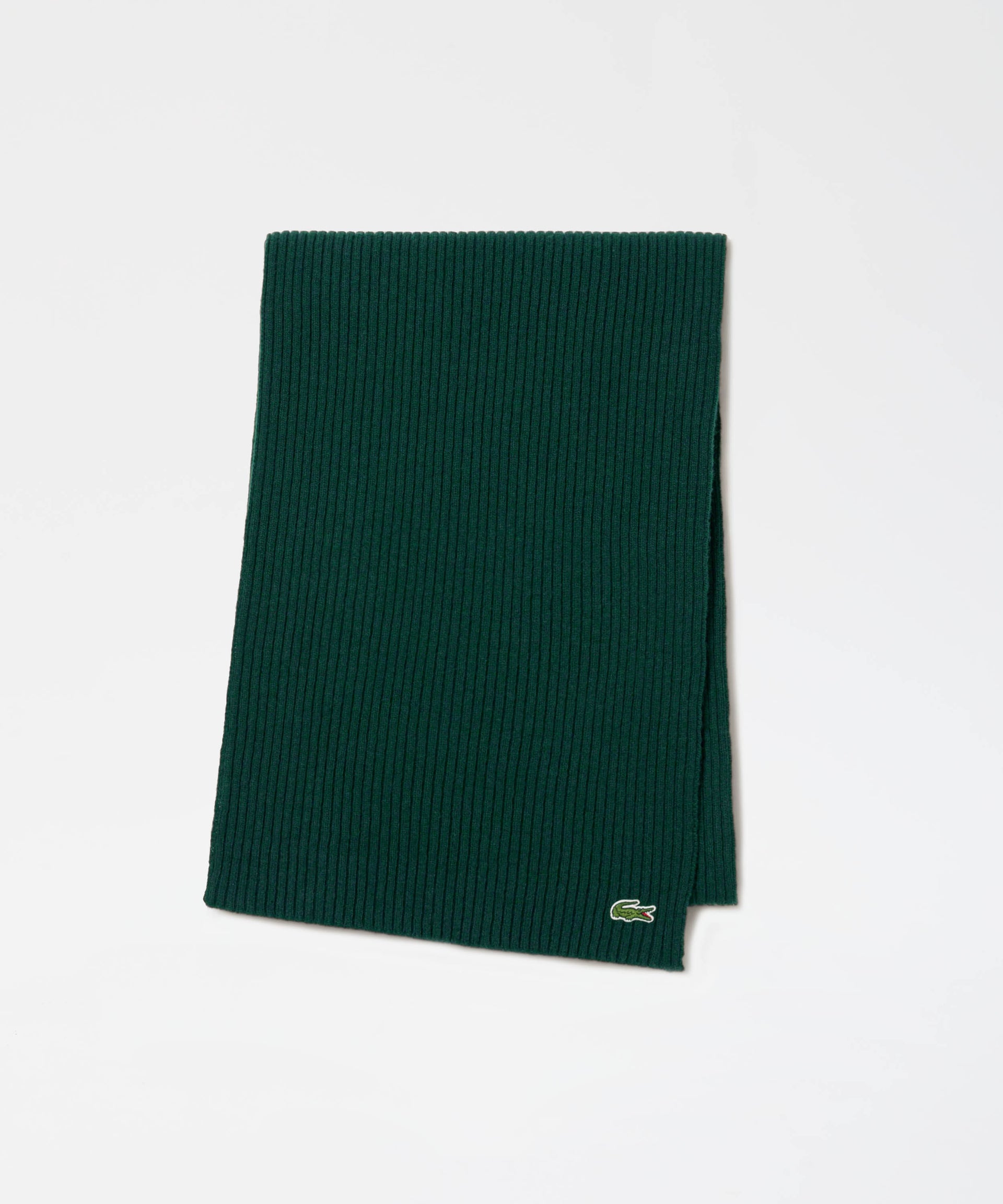 LACOSTE Sciarpa in lana a costine