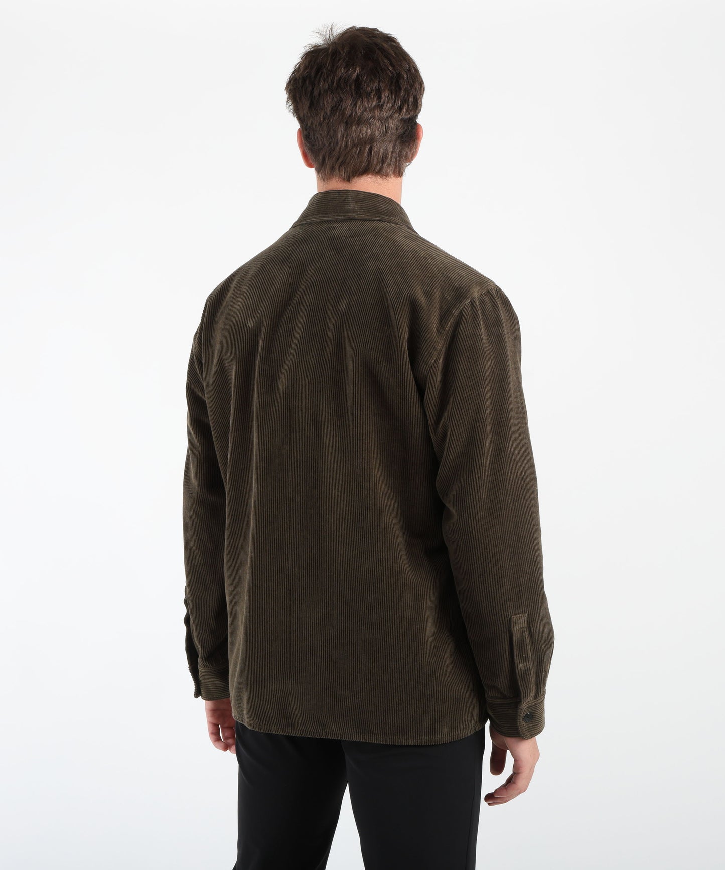 STONE ISLAND Overshirt vestibilità comfort con tasche e automatici