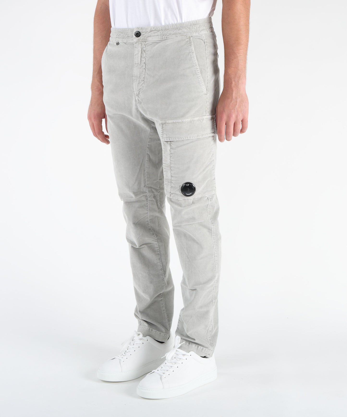C.P. COMPANY Pantaloni cargo con lente in velluto a coste