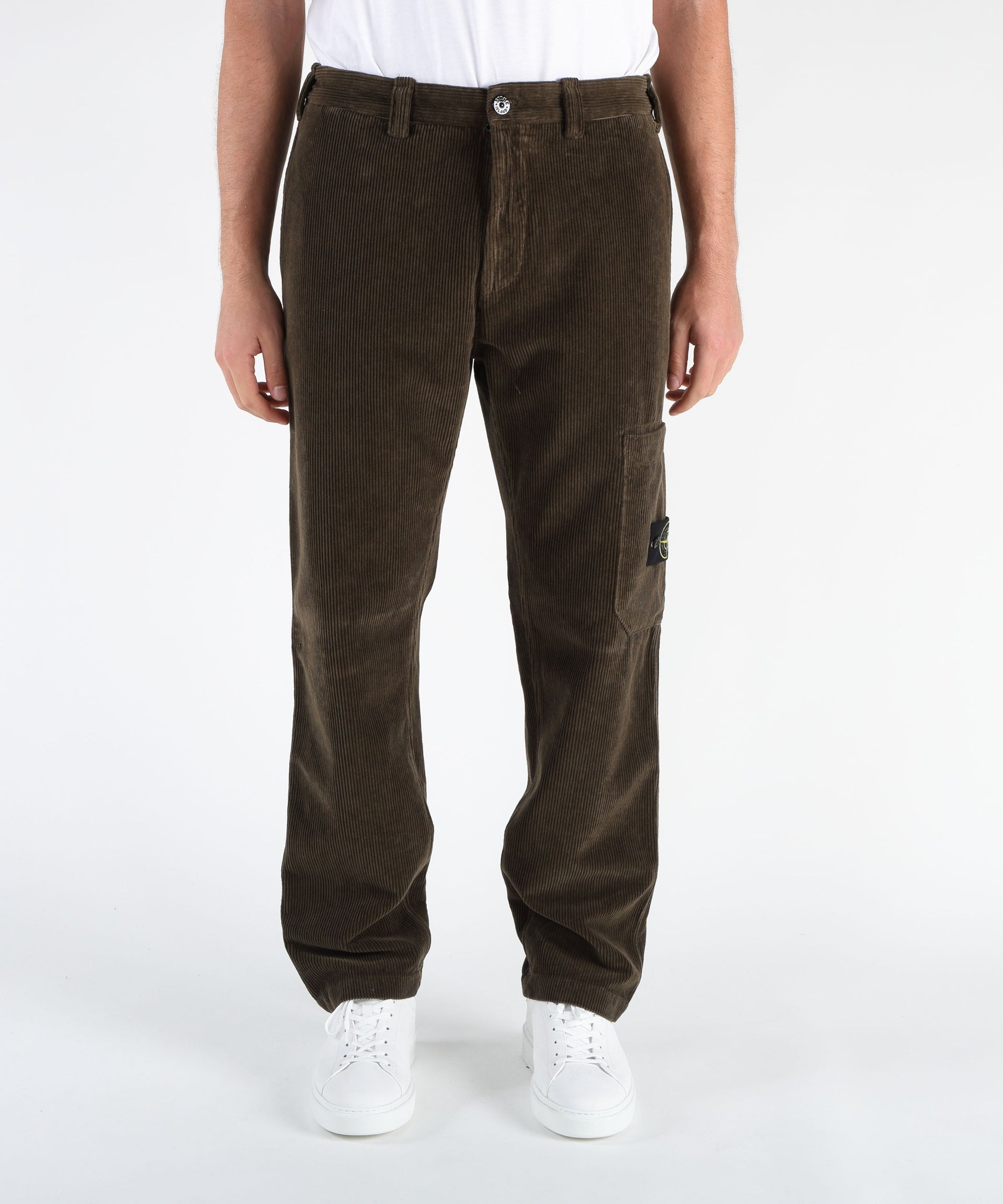 STONE ISLAND Pantalone vestibilità regular con tasche con automatico