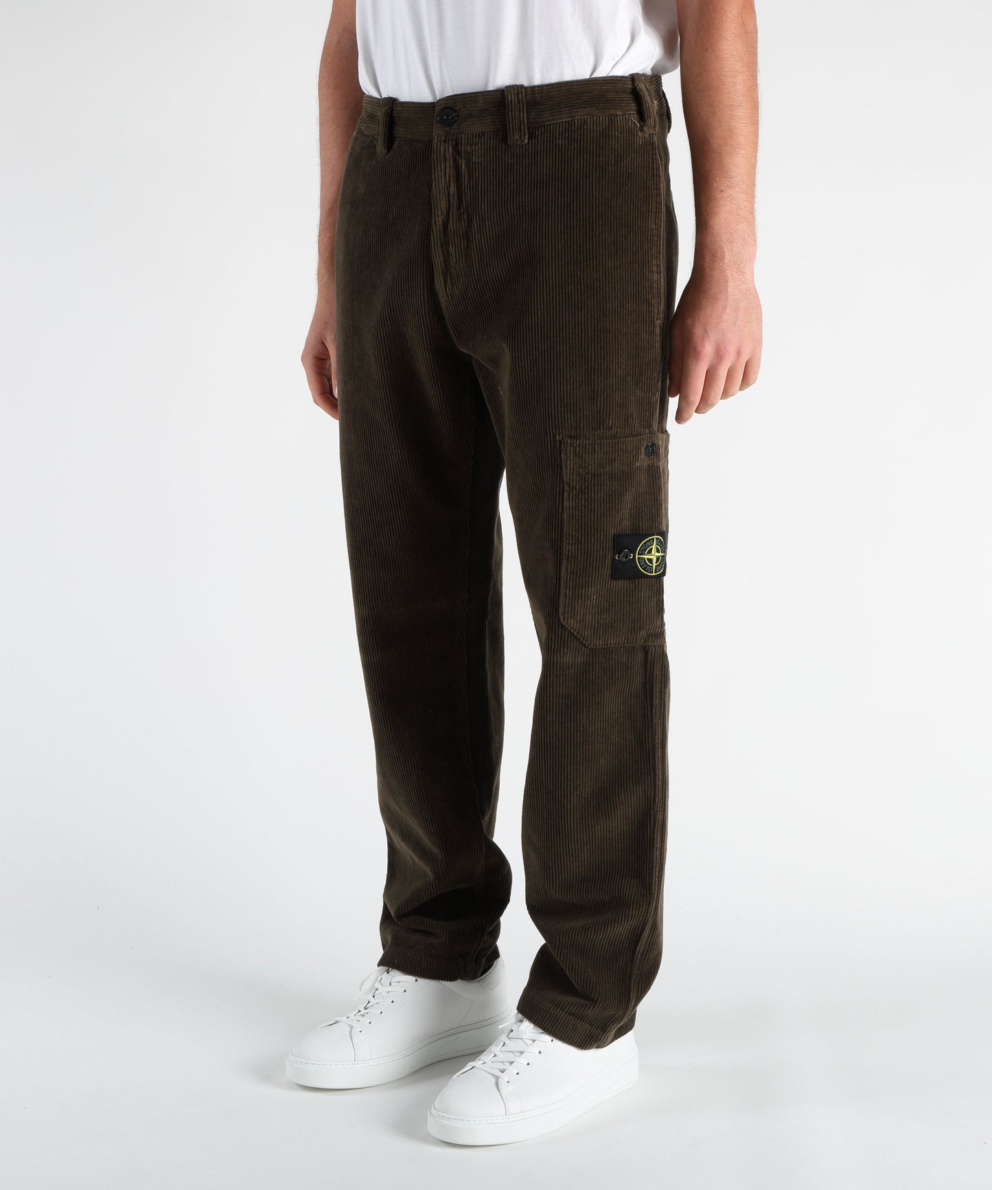 STONE ISLAND Pantalone vestibilità regular con tasche con automatico