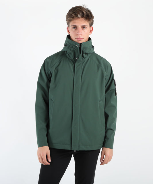 STONE ISLAND Parka leggero con cappuccio e membrana resistente agli agenti atmosferici