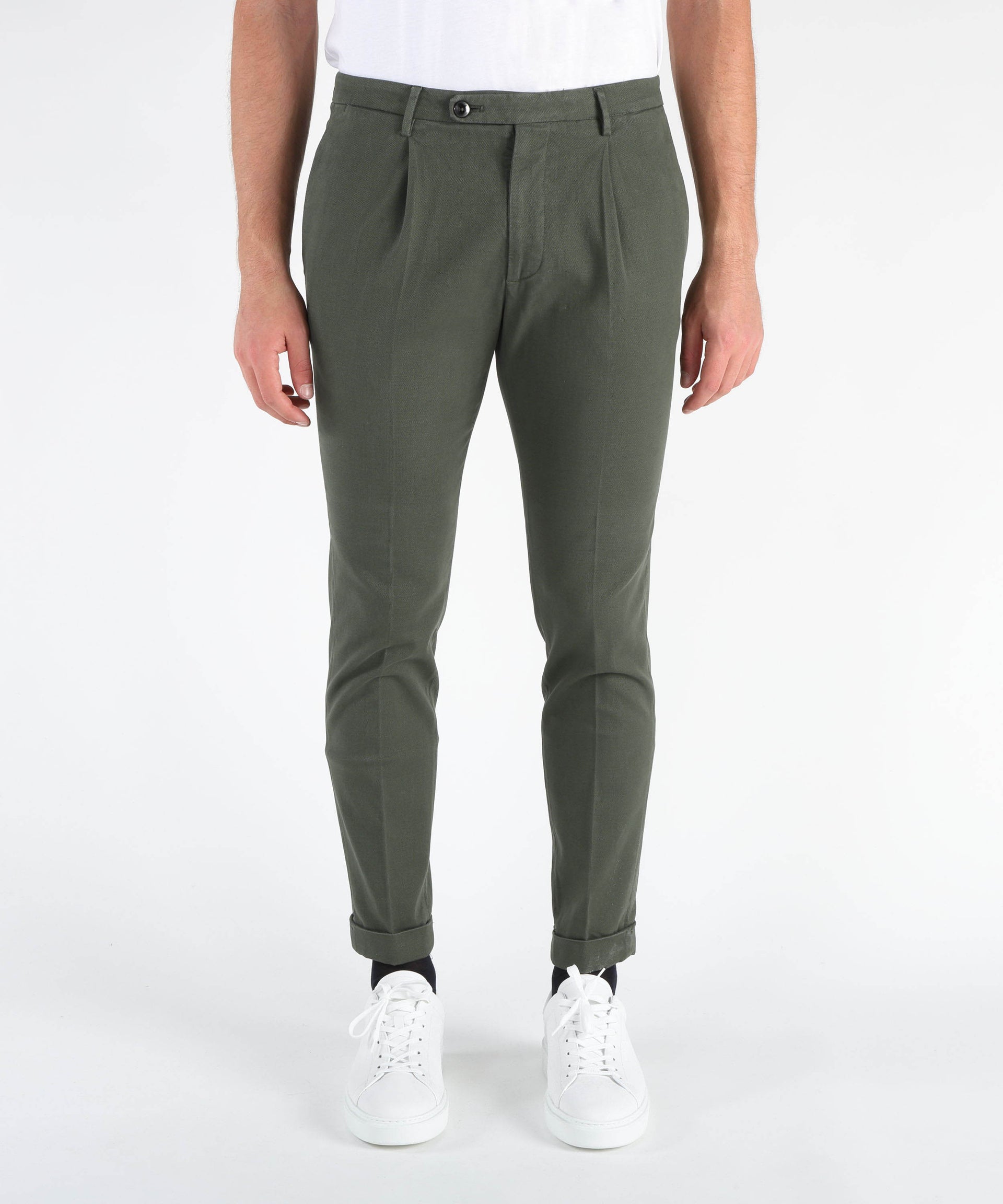 MICHAEL COAL pantalone tasche america con 1 pinces