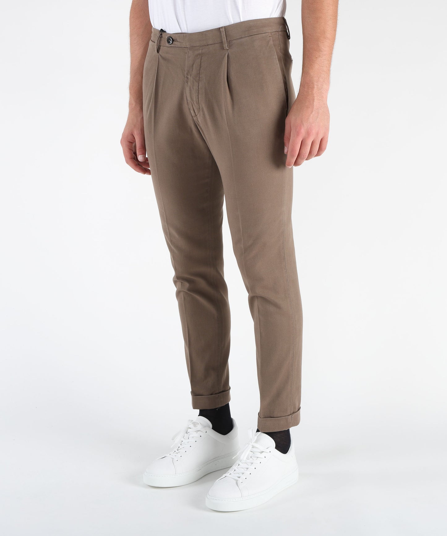 MICHAEL COAL pantalone tasche america con 1 pinces