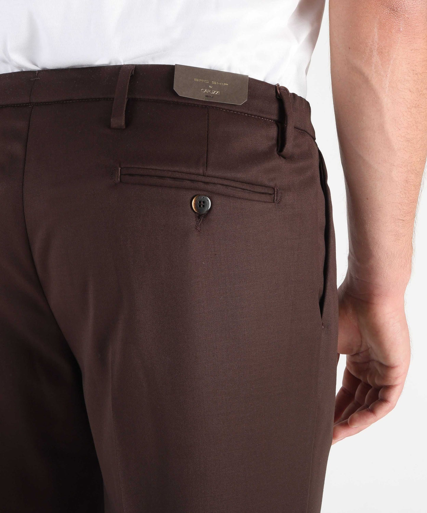 BRO-SHIP Pantaloni con elastici laterali