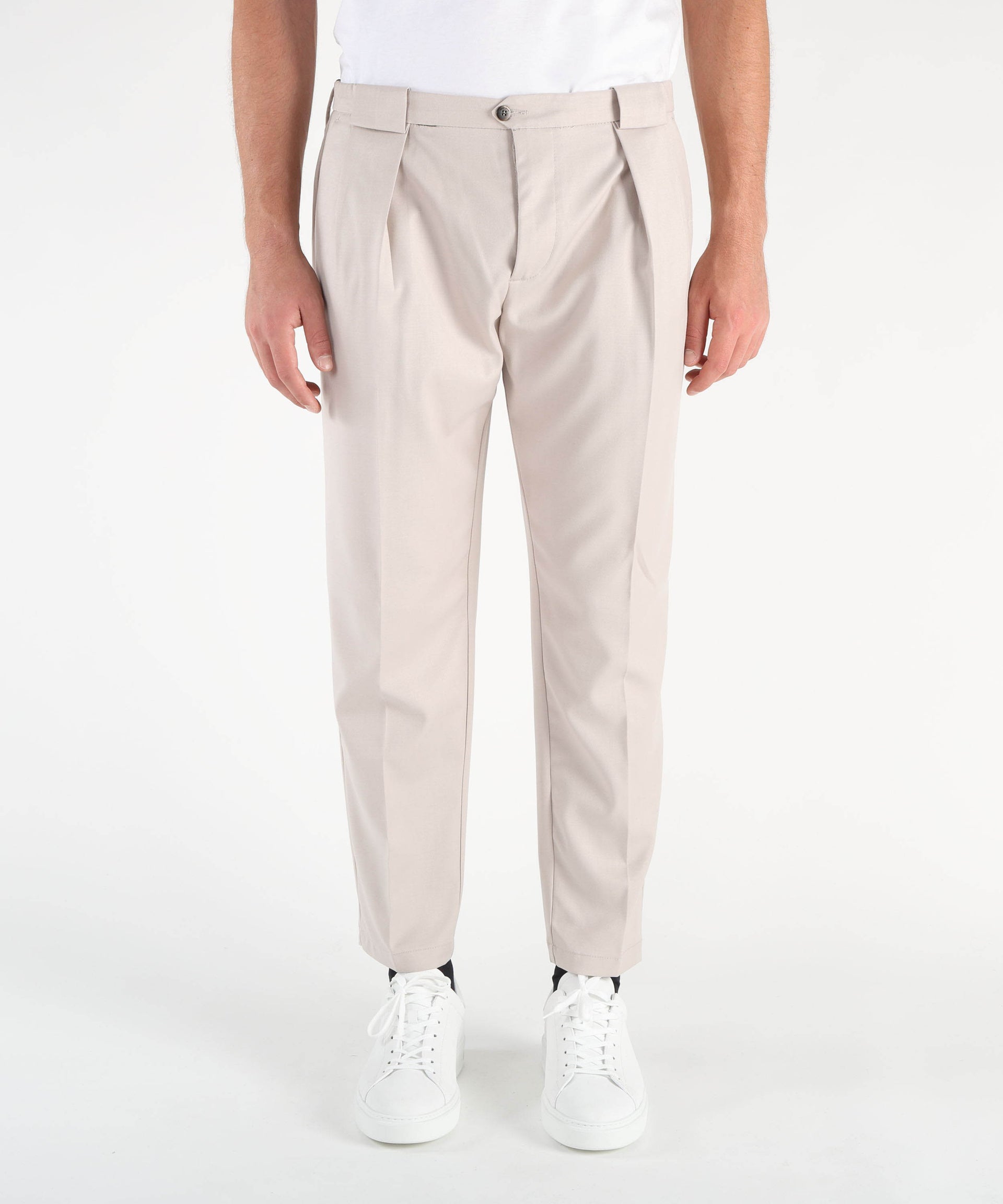 BRO-SHIP Pantaloni con elastici laterali