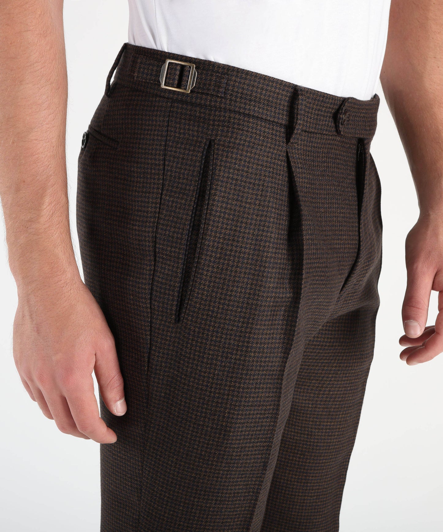 BERWICH Micro-patterned trousers