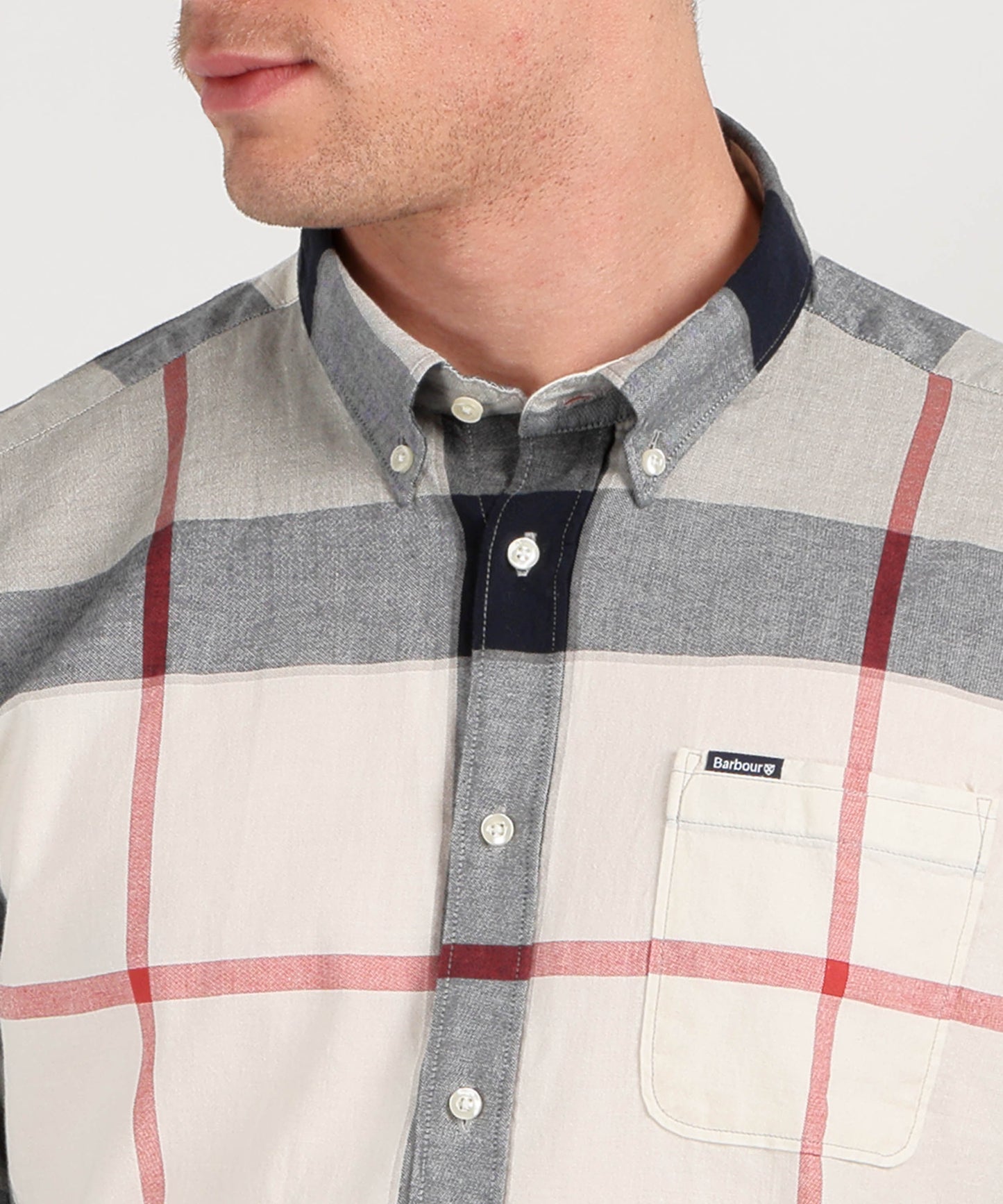BARBOUR Camicia misto lino a manica corta