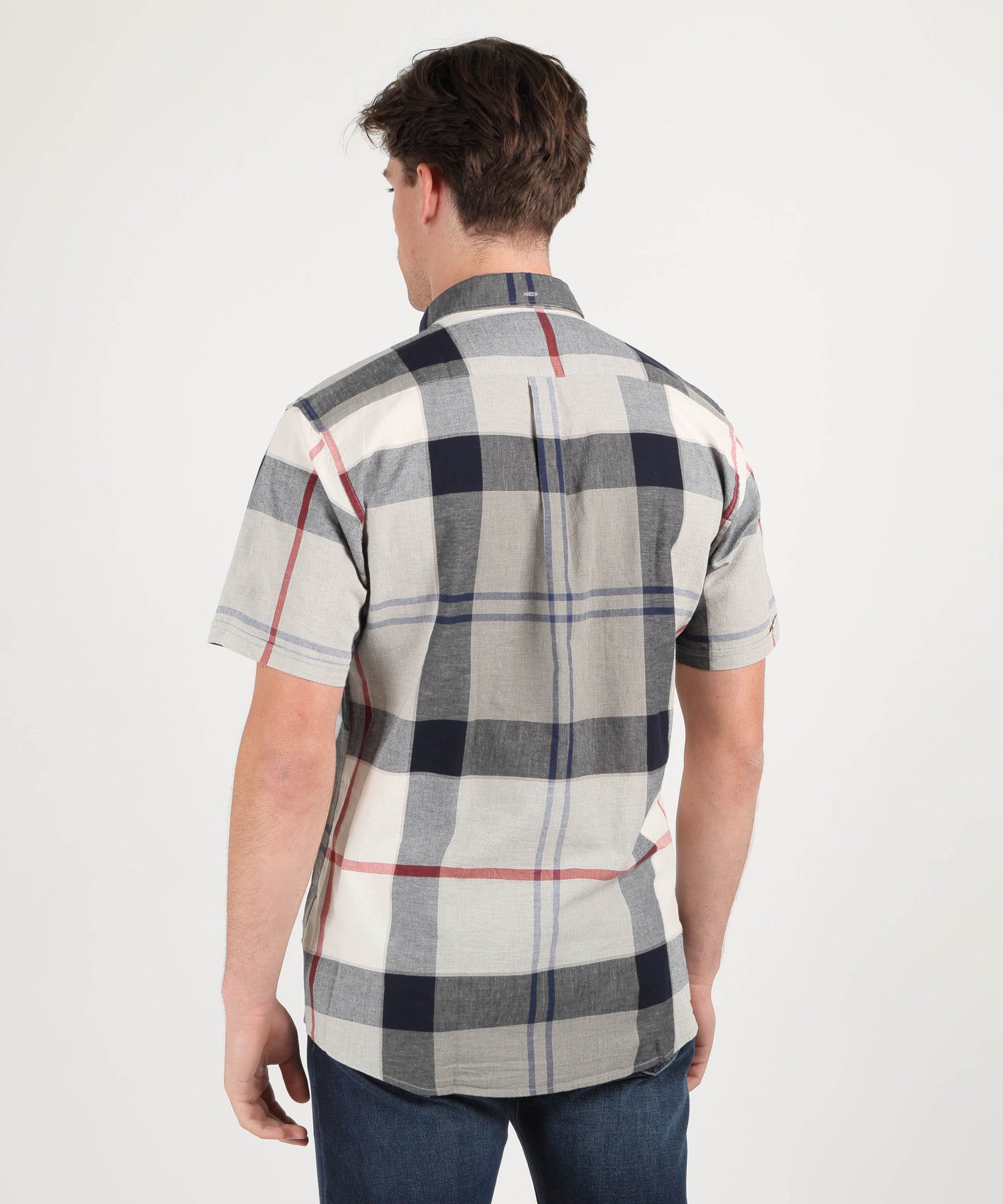 BARBOUR Camicia misto lino a manica corta