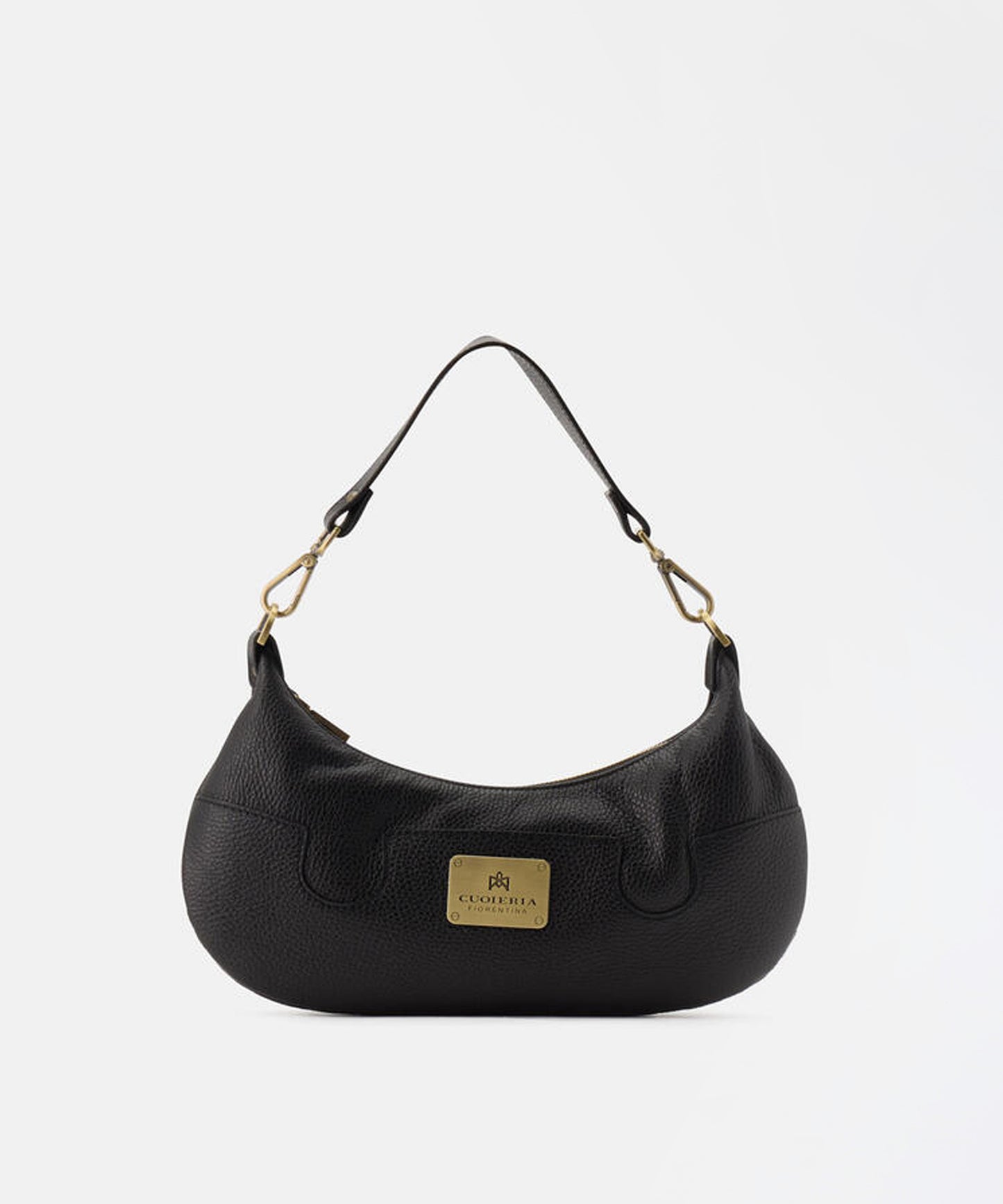 CUOIERIA FIORENTINA  Bella Selleria Small Croissant Bag – Urban Elegance in Calf Leather