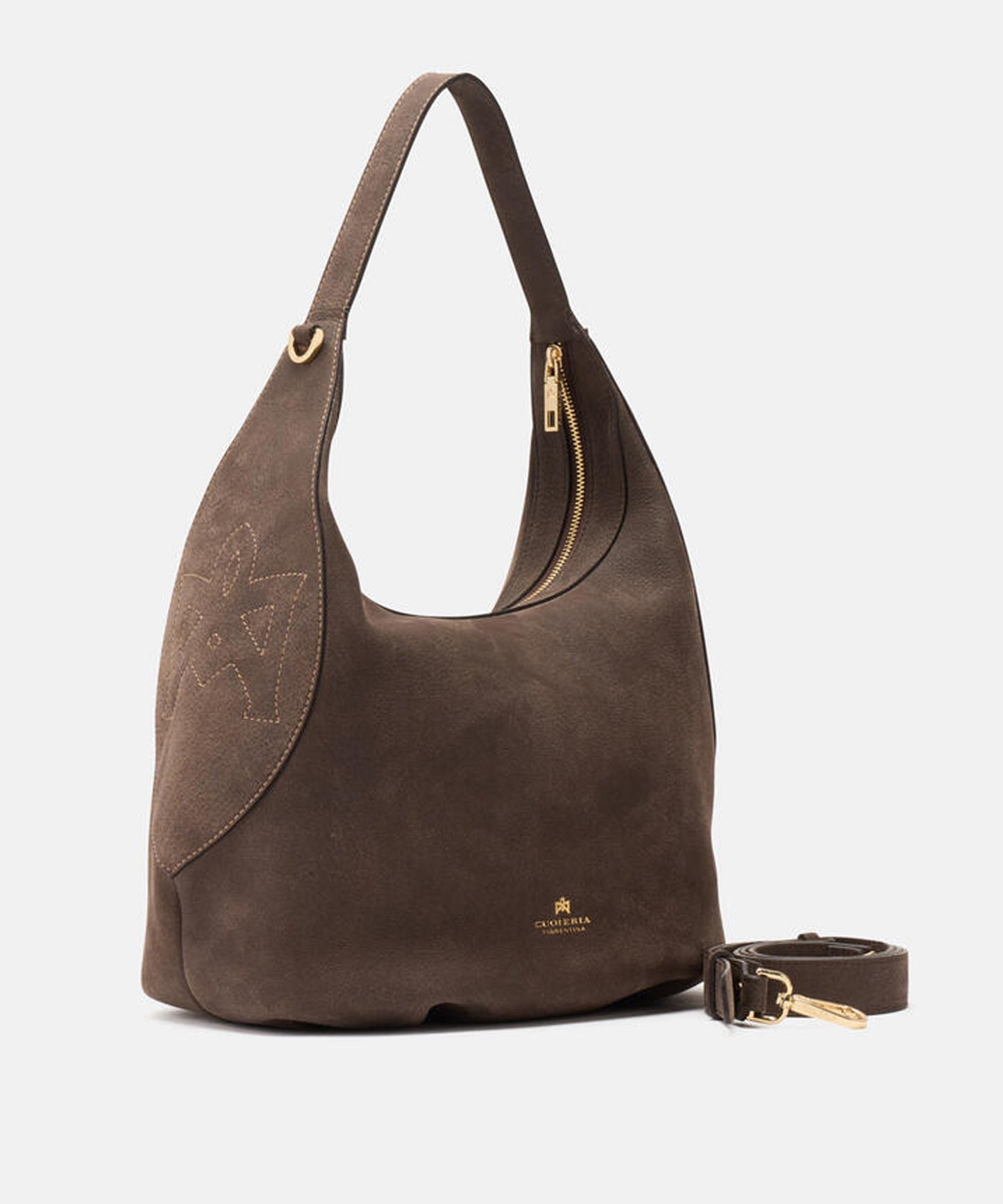 CUOIERIA FIORENTINA  Large Hobo Maxima – Elegance and Character in Nubuck Leather