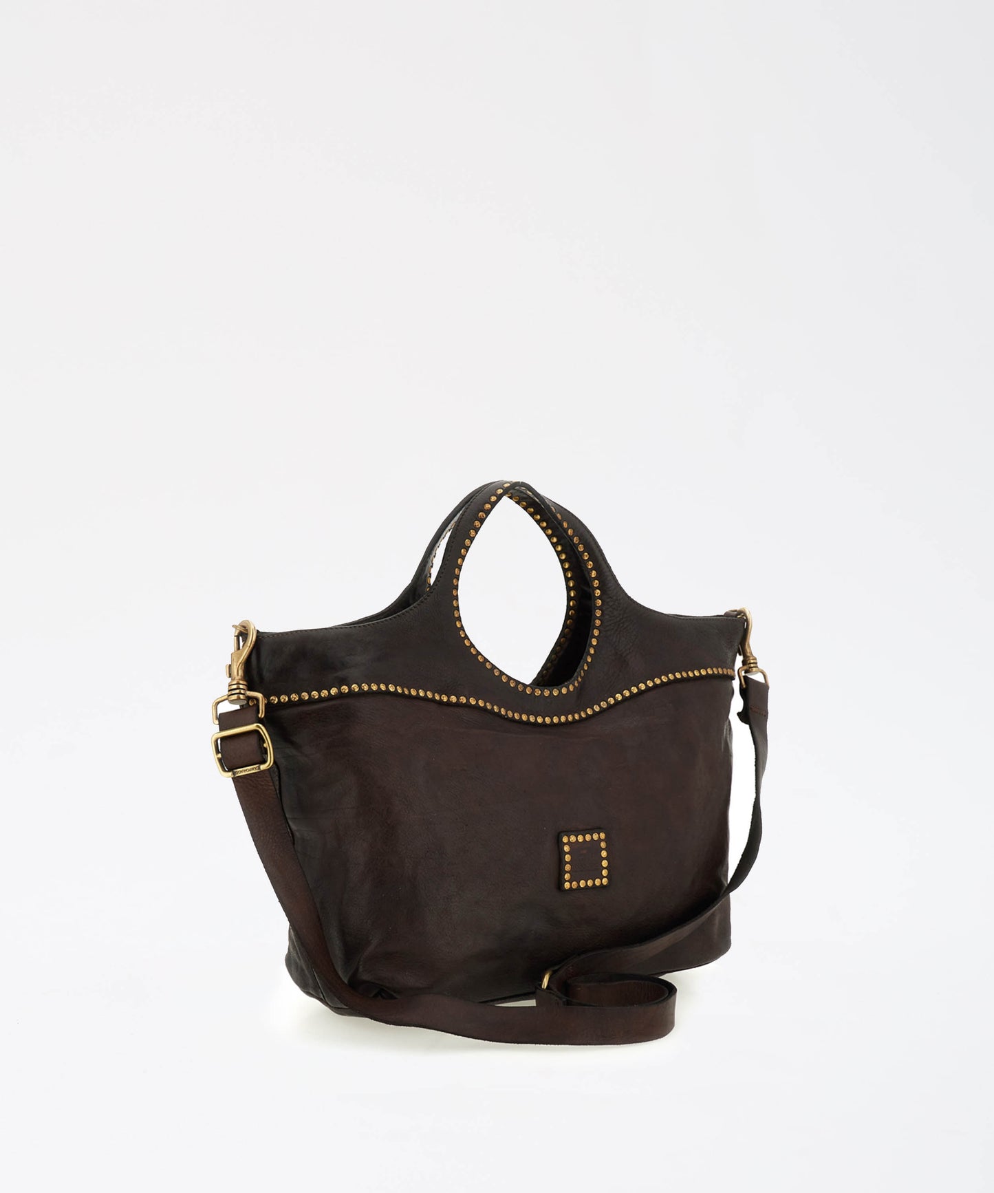 CAMPOMAGGI Shopping Bag Donna in Pelle Testa di Moro