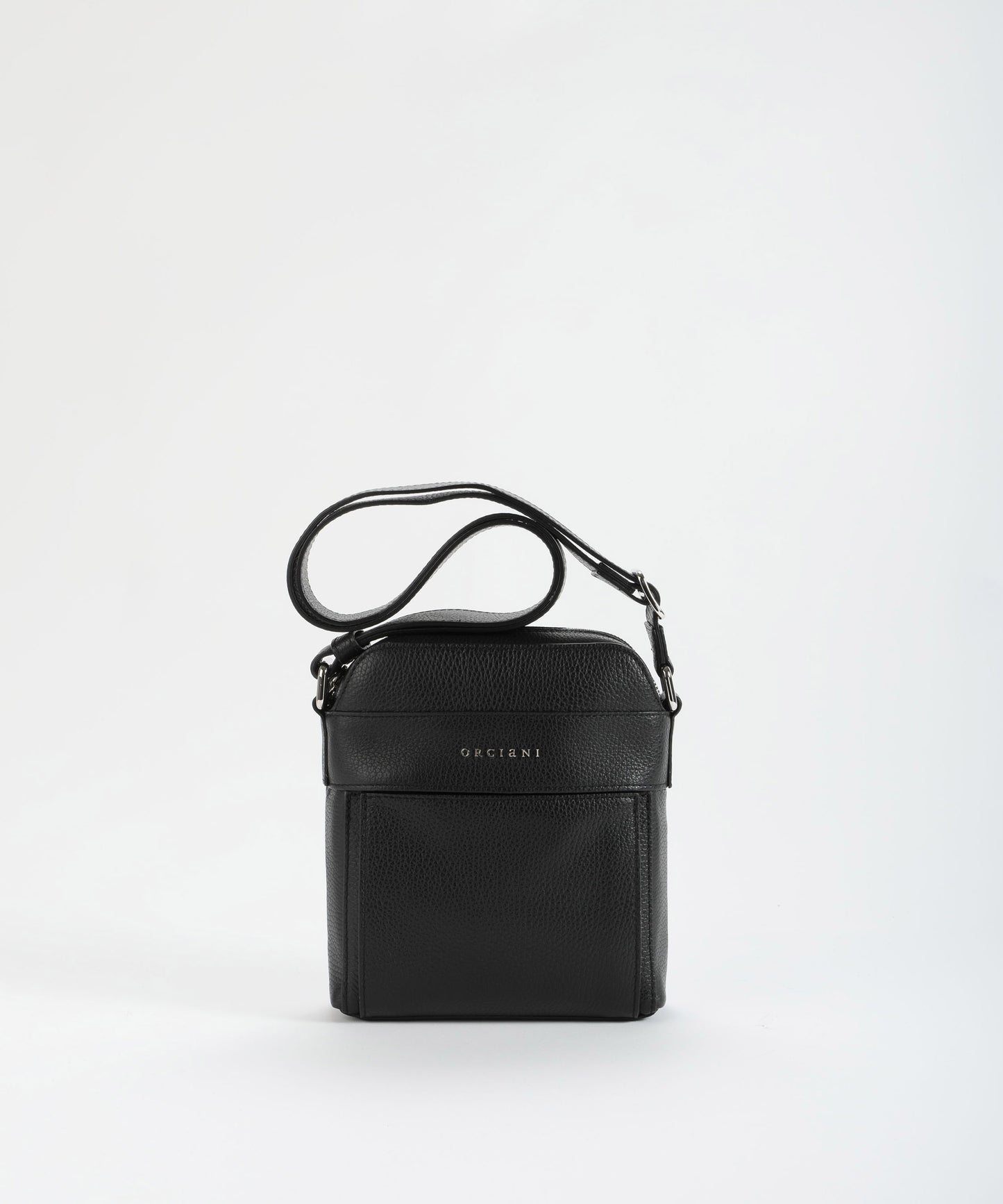 ORCIANI Chevrette leather messenger bag