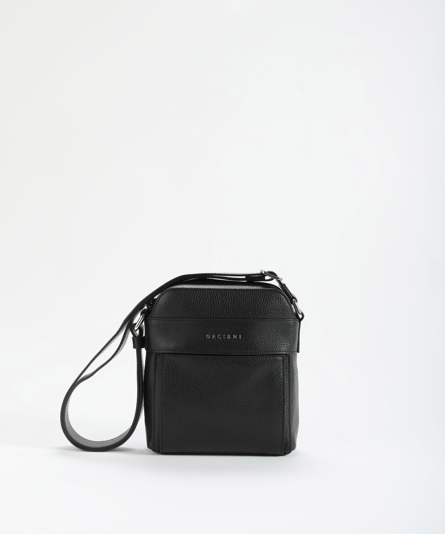 ORCIANI Chevrette leather messenger bag