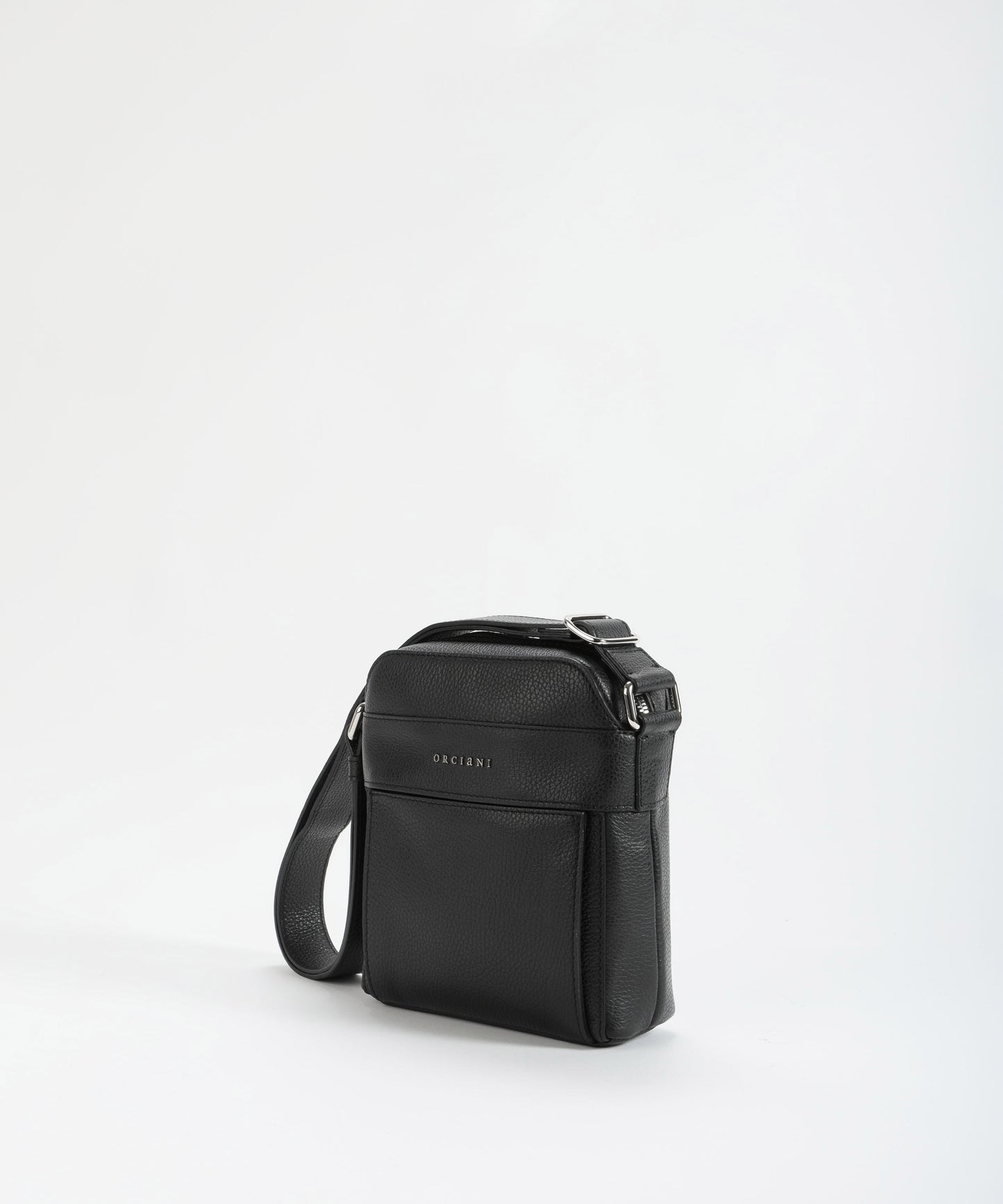 ORCIANI Chevrette leather messenger bag